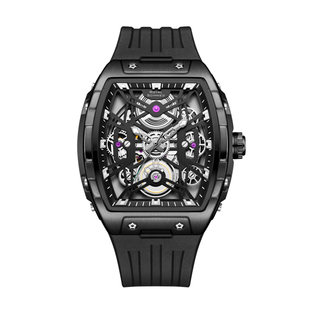 【Royal Schmied 皇家施米德】皇家手錶D系列 RYS-C015 酒桶款 雙面鏤空 夜光 機械 手錶
