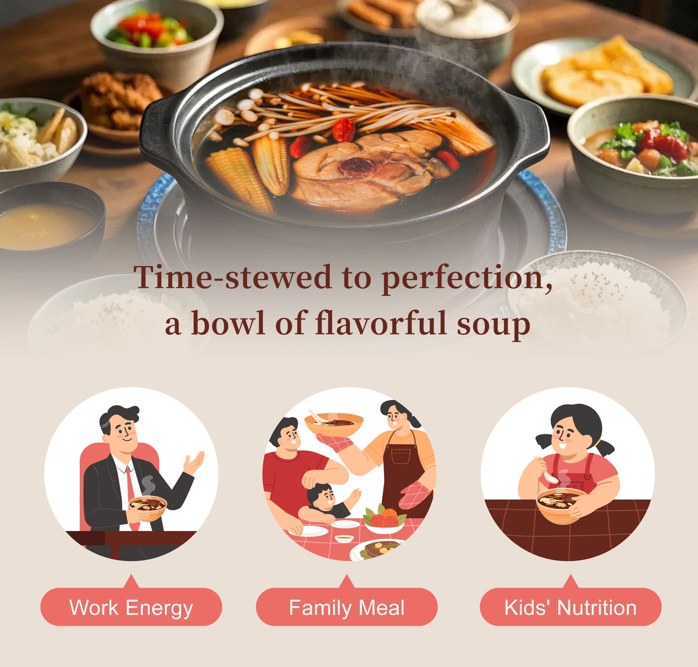 Dengyi Mild Herbal Soup Kit Suitable For