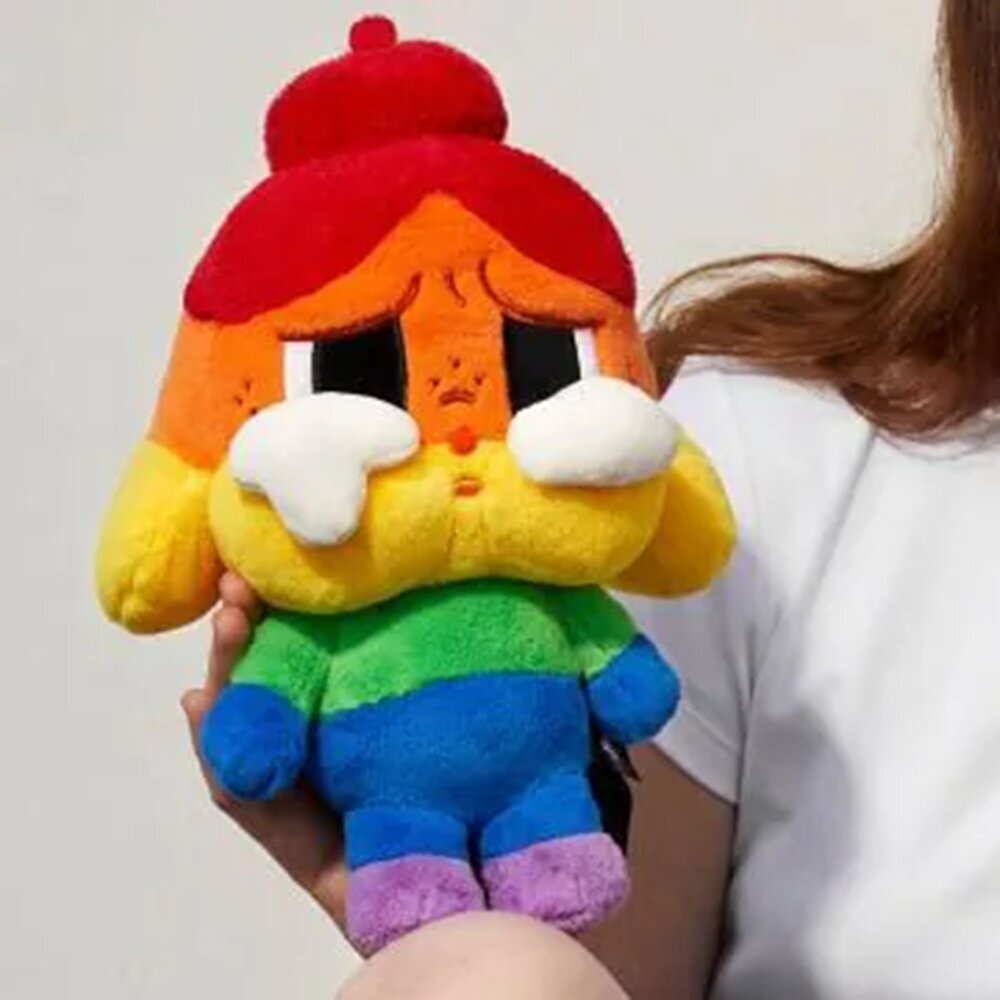 Pop Mart Cry Baby Cheer Up Baby 系列 - 毛絨公仔 彩虹哭娃 30公分 12311220027