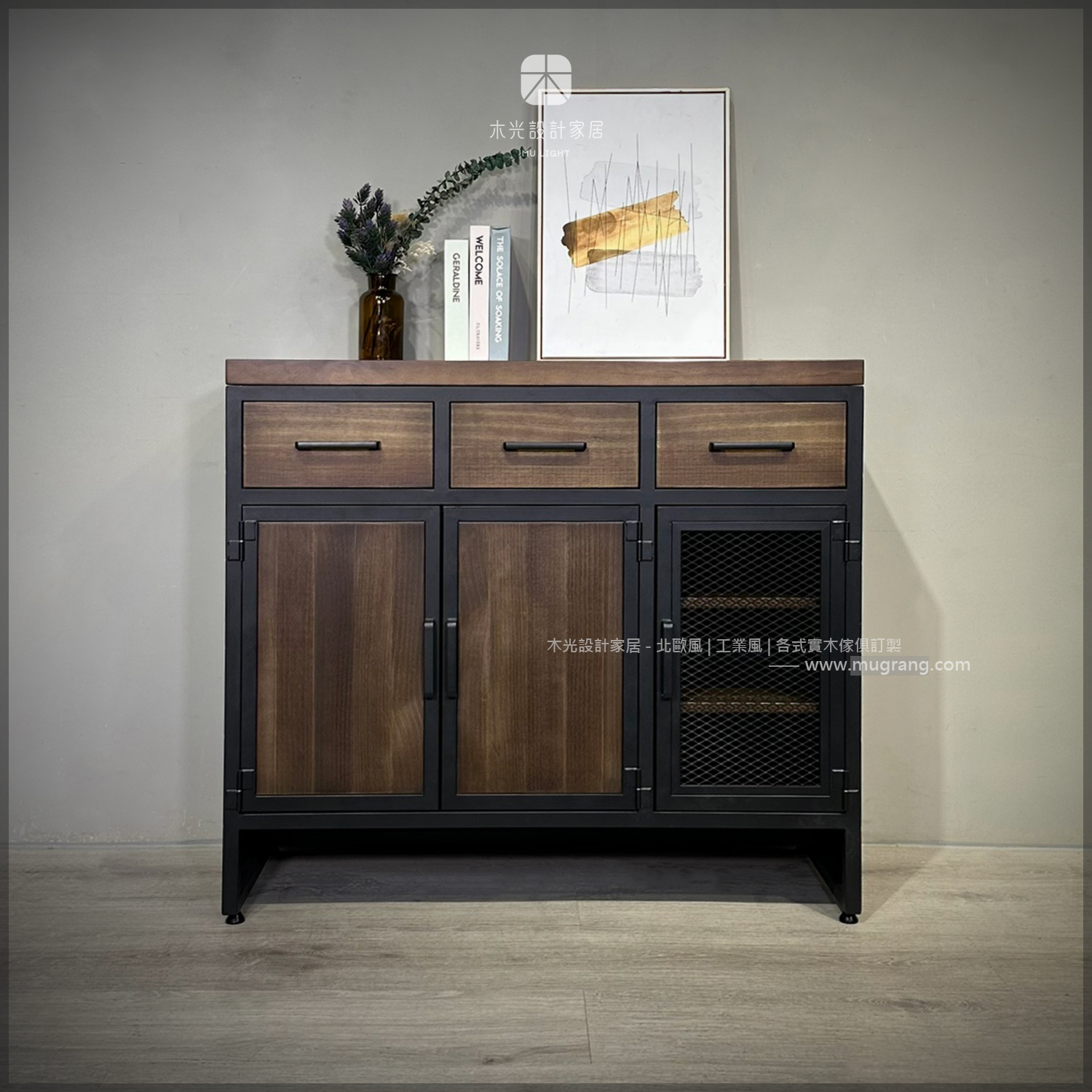 台灣製- 實木開門透氣收納鞋櫃|可訂製