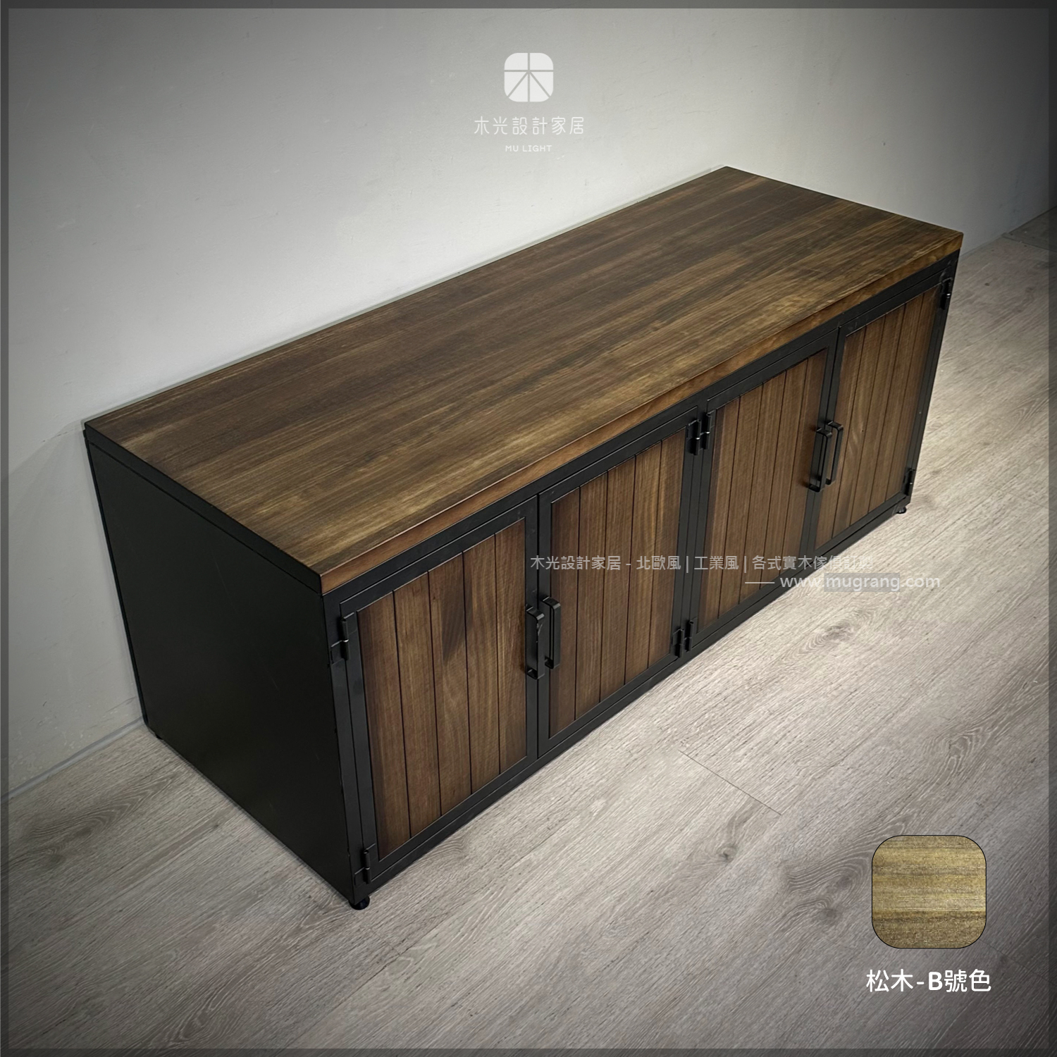 台灣製- 實木開門臥榻置物櫃|可訂製