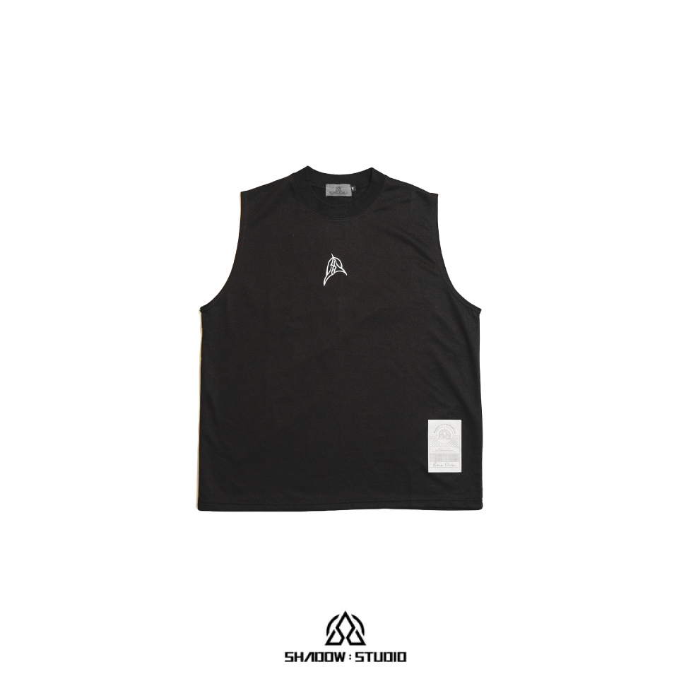 HALF-HIGH COLLAR OVERSIZE TANK / 微高領落肩背心