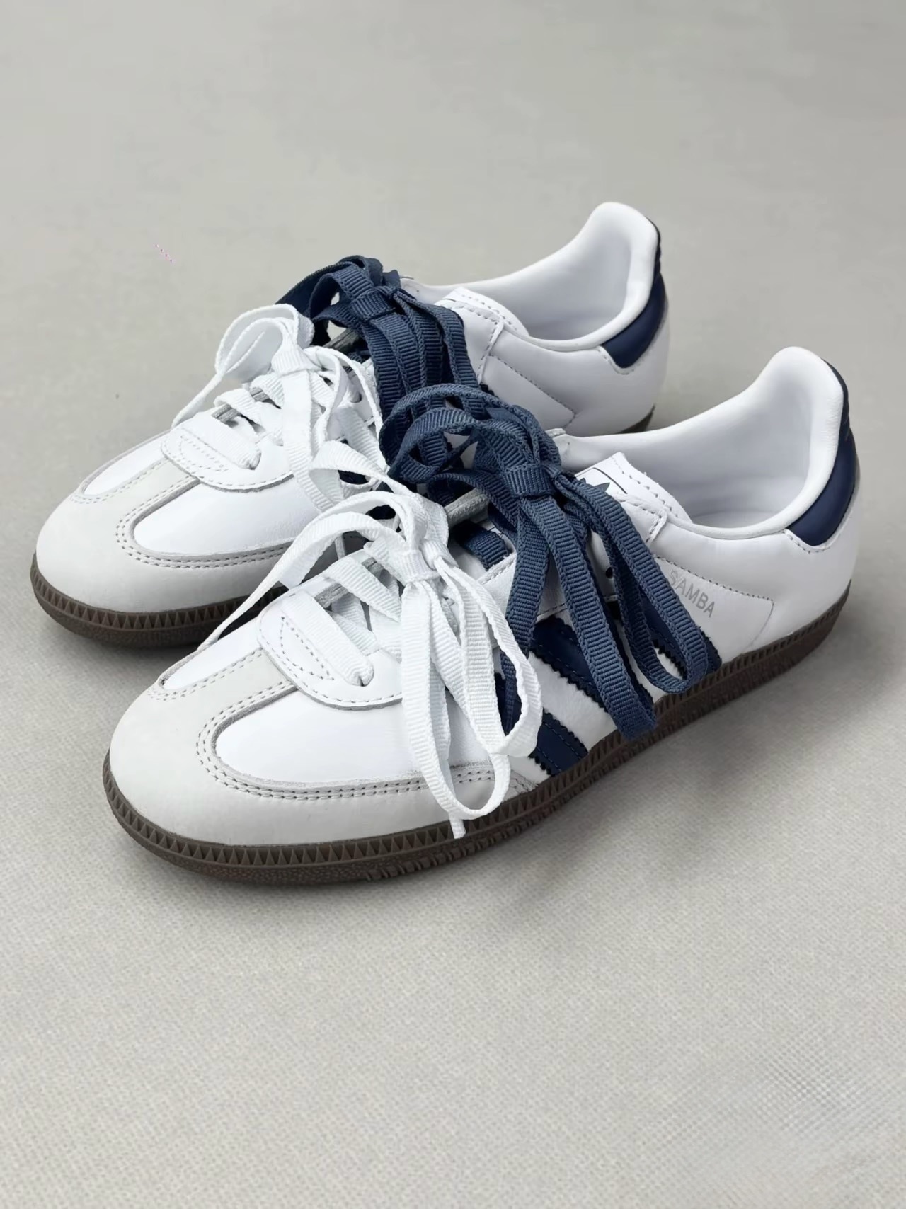 KTQ STORE ‧ Adidas Samba 深藍色 皮革 女鞋 JH5688