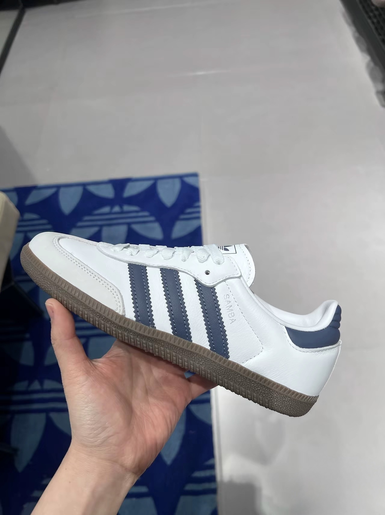 KTQ STORE ‧ Adidas Samba 深藍色 皮革 女鞋 JH5688