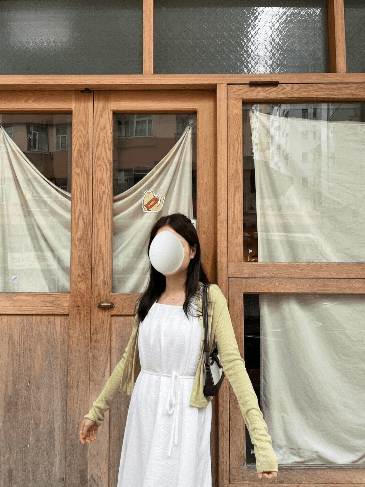 《KR》暗直紋糖果色外套