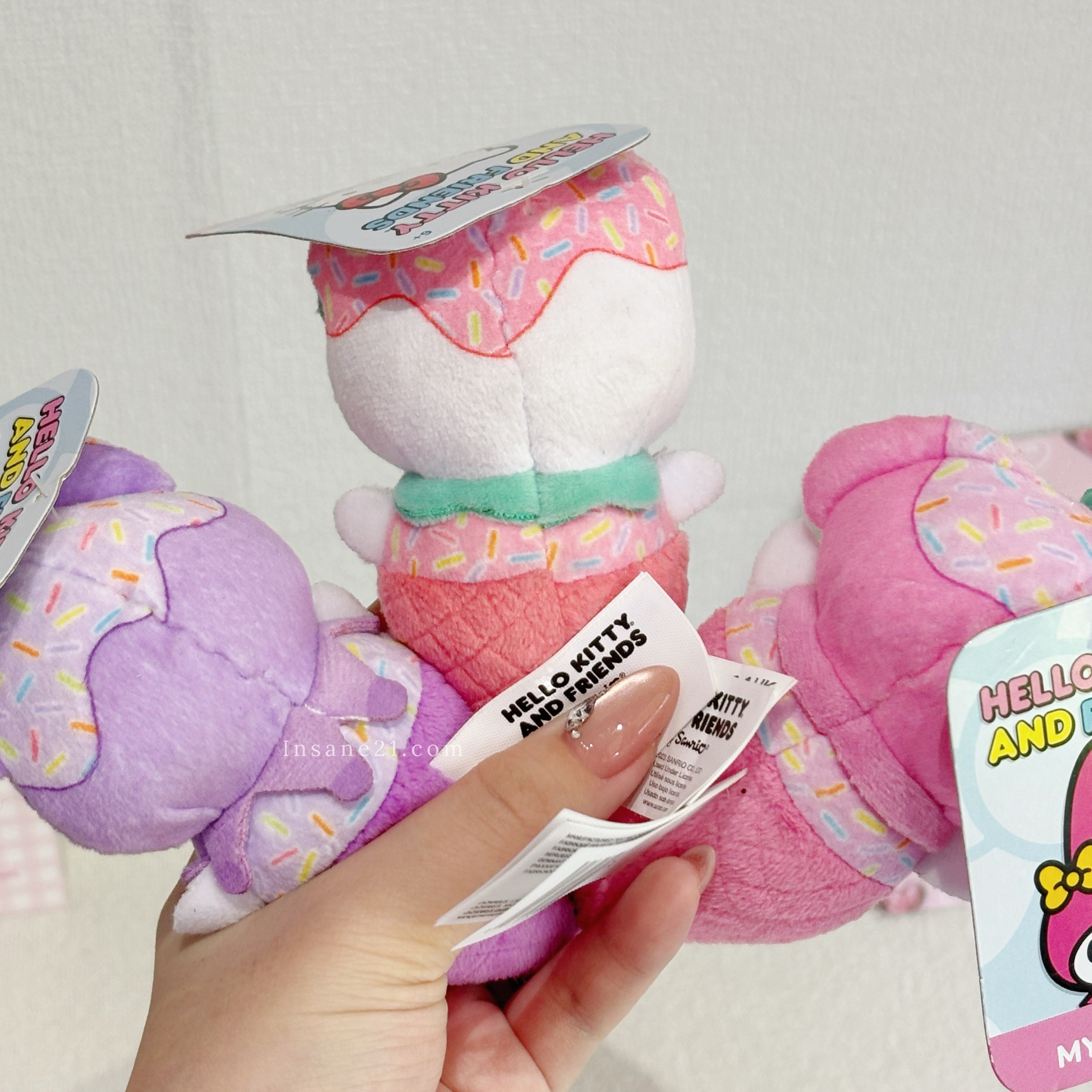 SANRIO 三麗鷗 甜筒吊飾 冰淇淋 碎片 HELLO KITTY 美樂蒂 庫洛米 國外限定/現貨