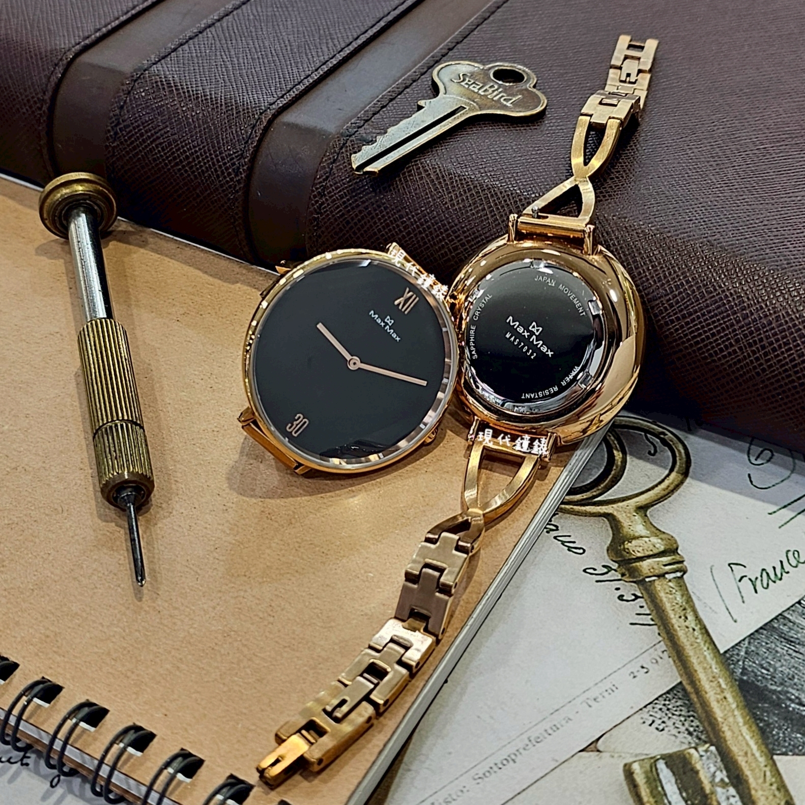 【Max Max】晶耀系列 耀岩極鋒黑MAS7032-1 38mm現代鐘錶