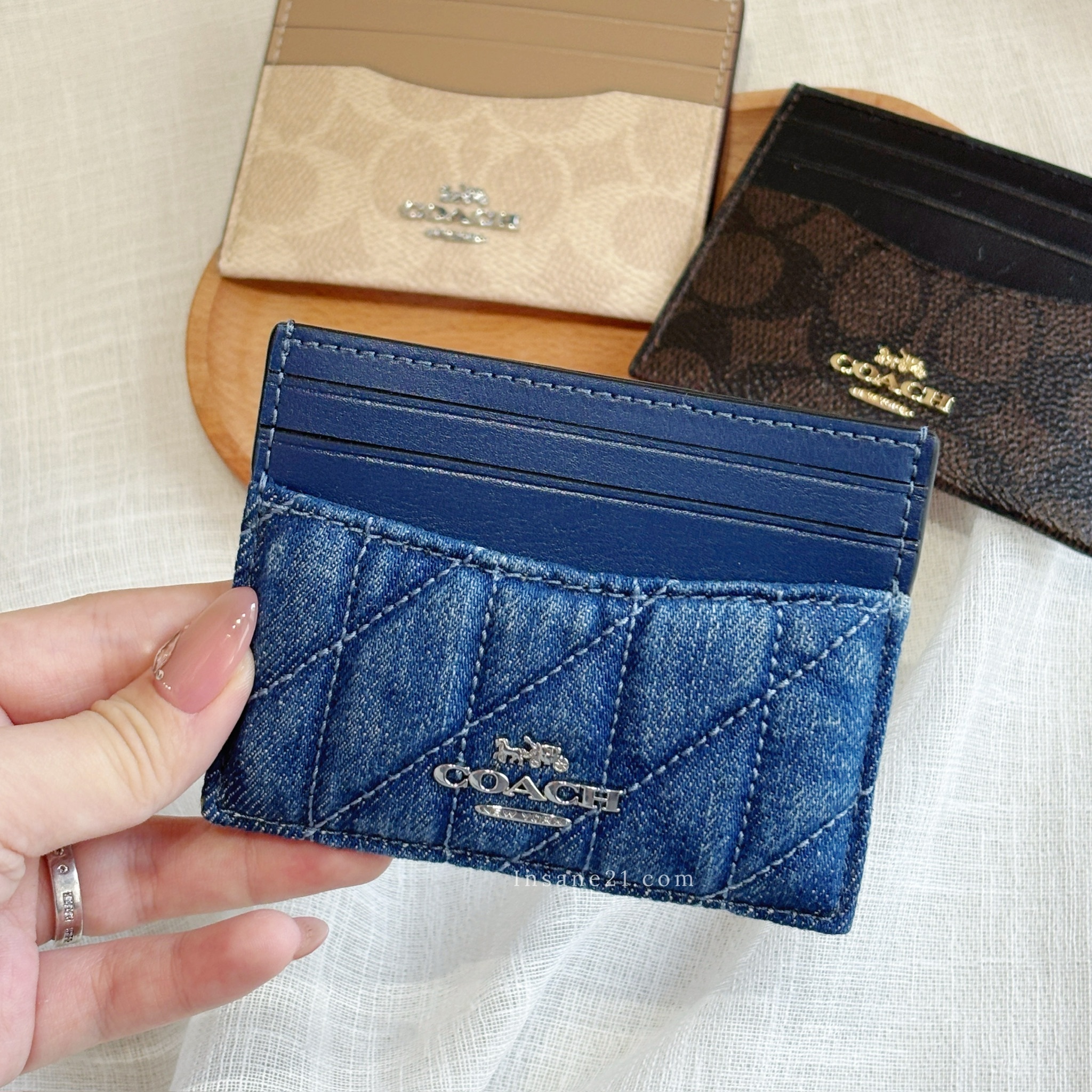 COACH 基本款卡夾 立體LOGO 卡包 /現貨