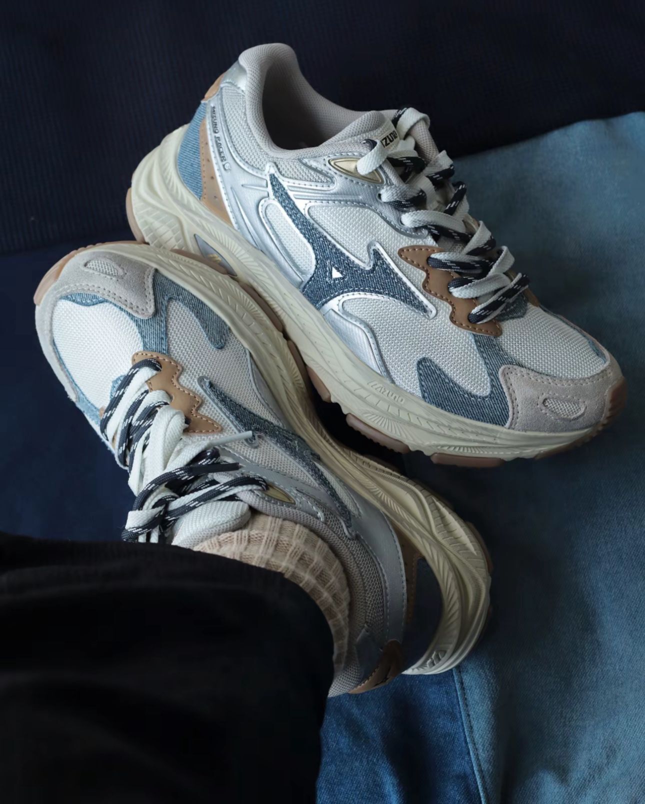 預訂|Mizuno Racer S 牛仔拼接