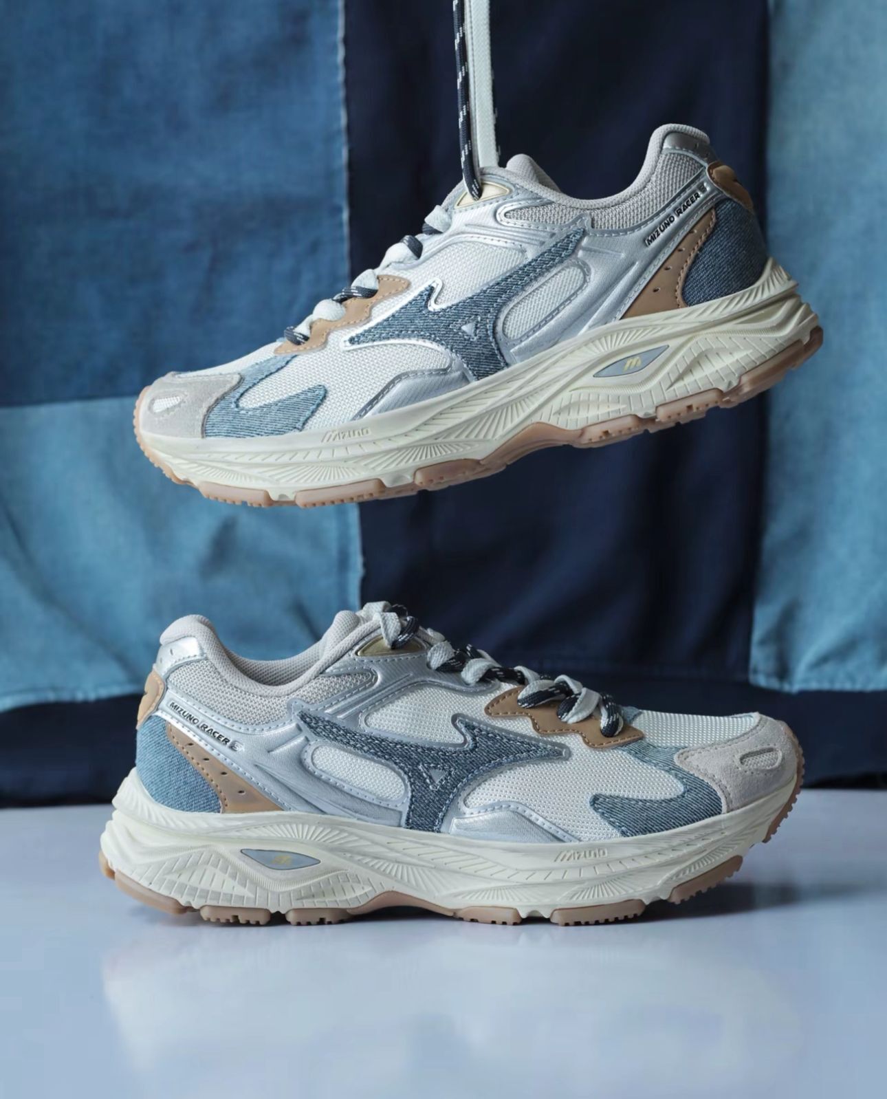 預訂|Mizuno Racer S 牛仔拼接