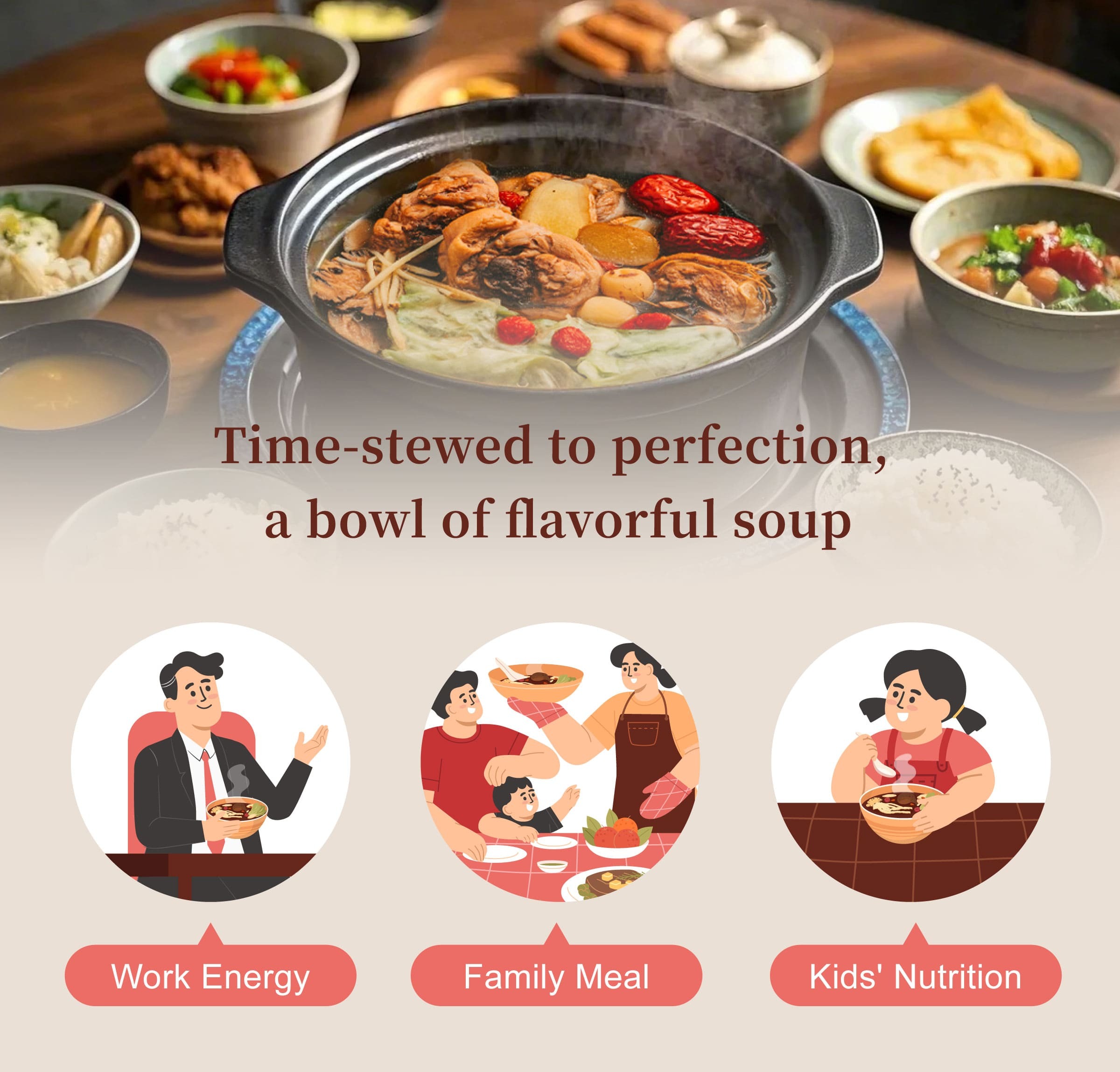 Dengyi Wine Cooked Chicken Soup Kit Suitable For