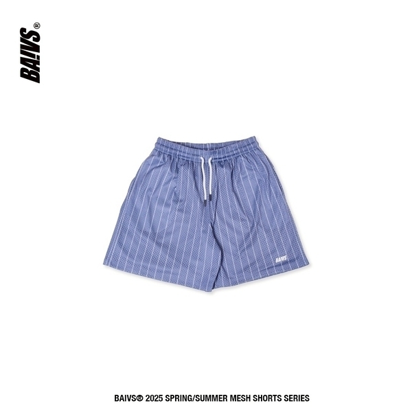 Baivs Baivs Striped Shorts BSSP162 男 球參 球褲 網眼 短褲 紫羅蘭