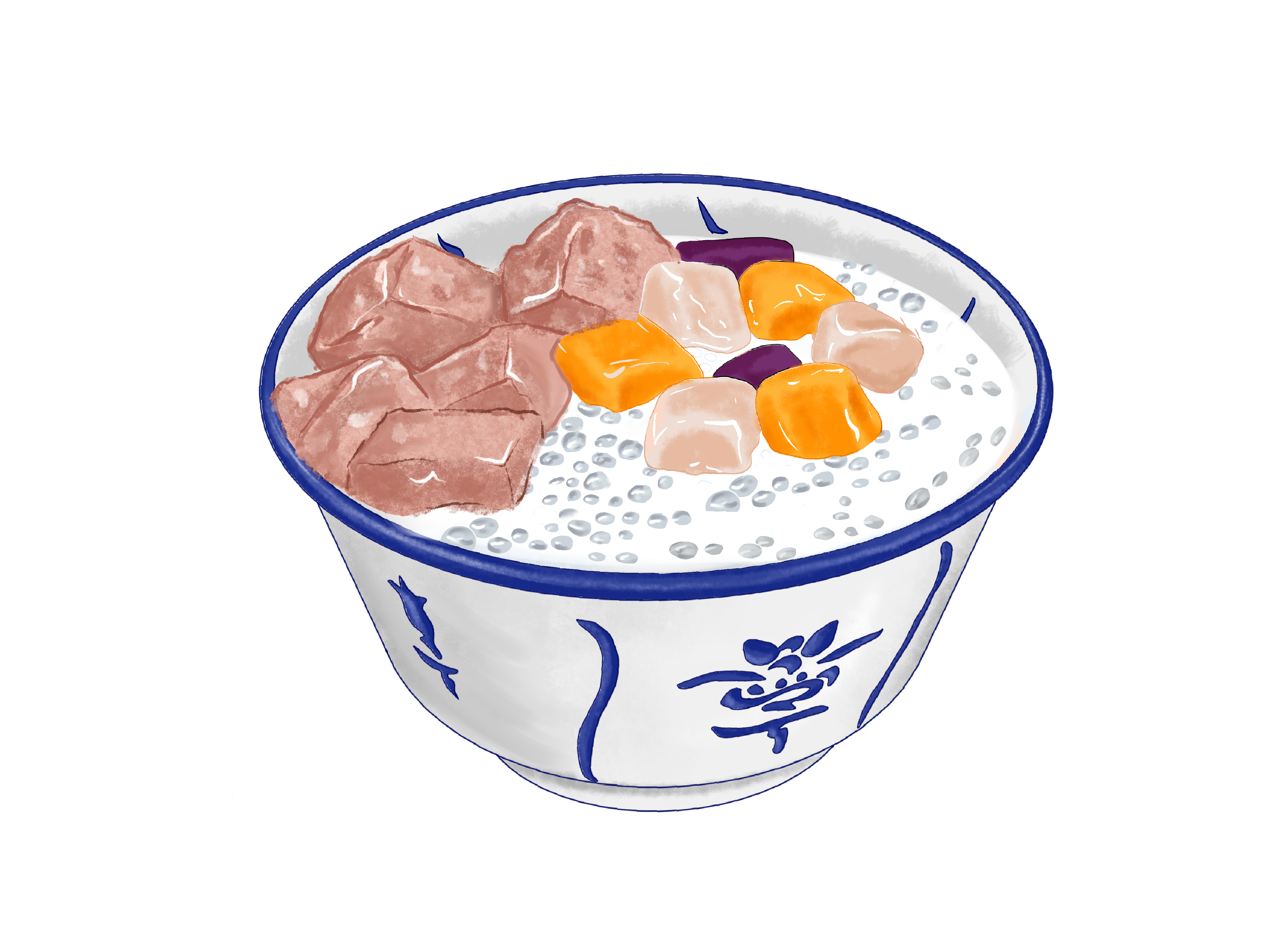 椰汁芋頭西米露