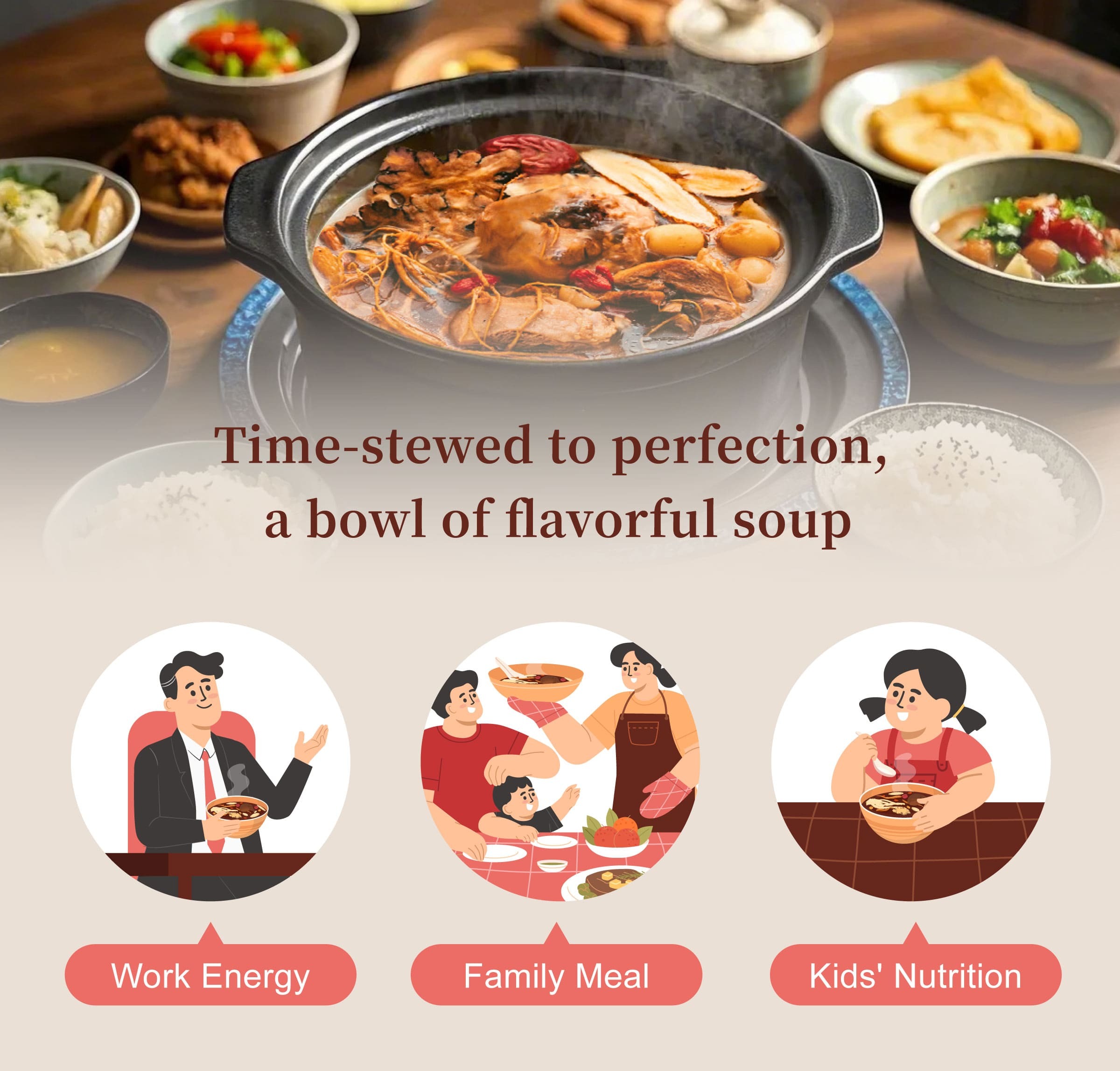 Dengyi Ginseng Chicken Soup Kit Suitable For