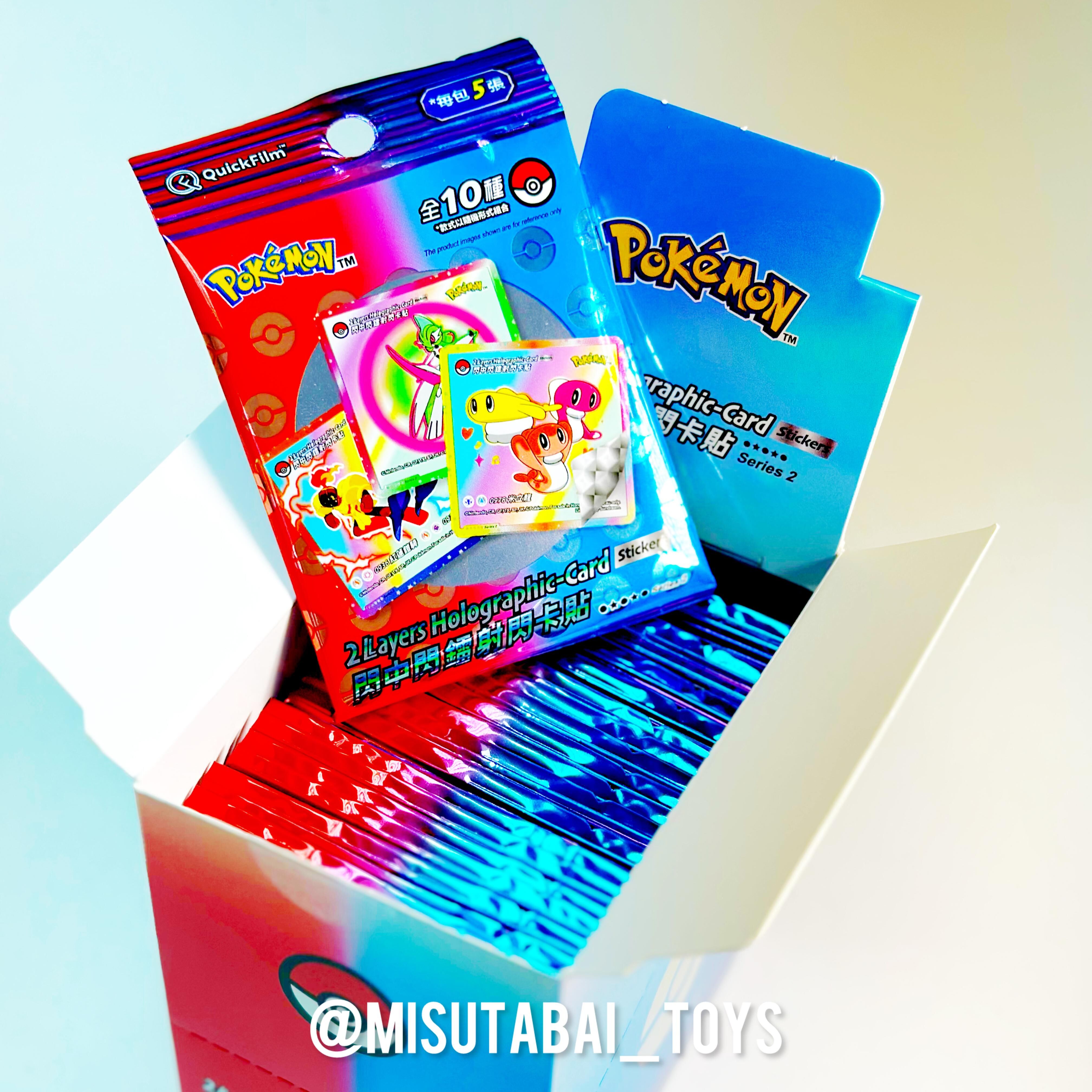 QuickFilm™ Pokemon Holographic Card Stickers Series 2