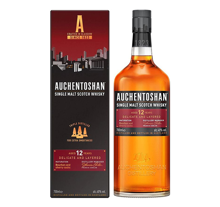 Auchentoshan 12 Year Old Single Malt Scotch Whisky 歐肯特軒12年單一純麥威士忌 (禮盒)