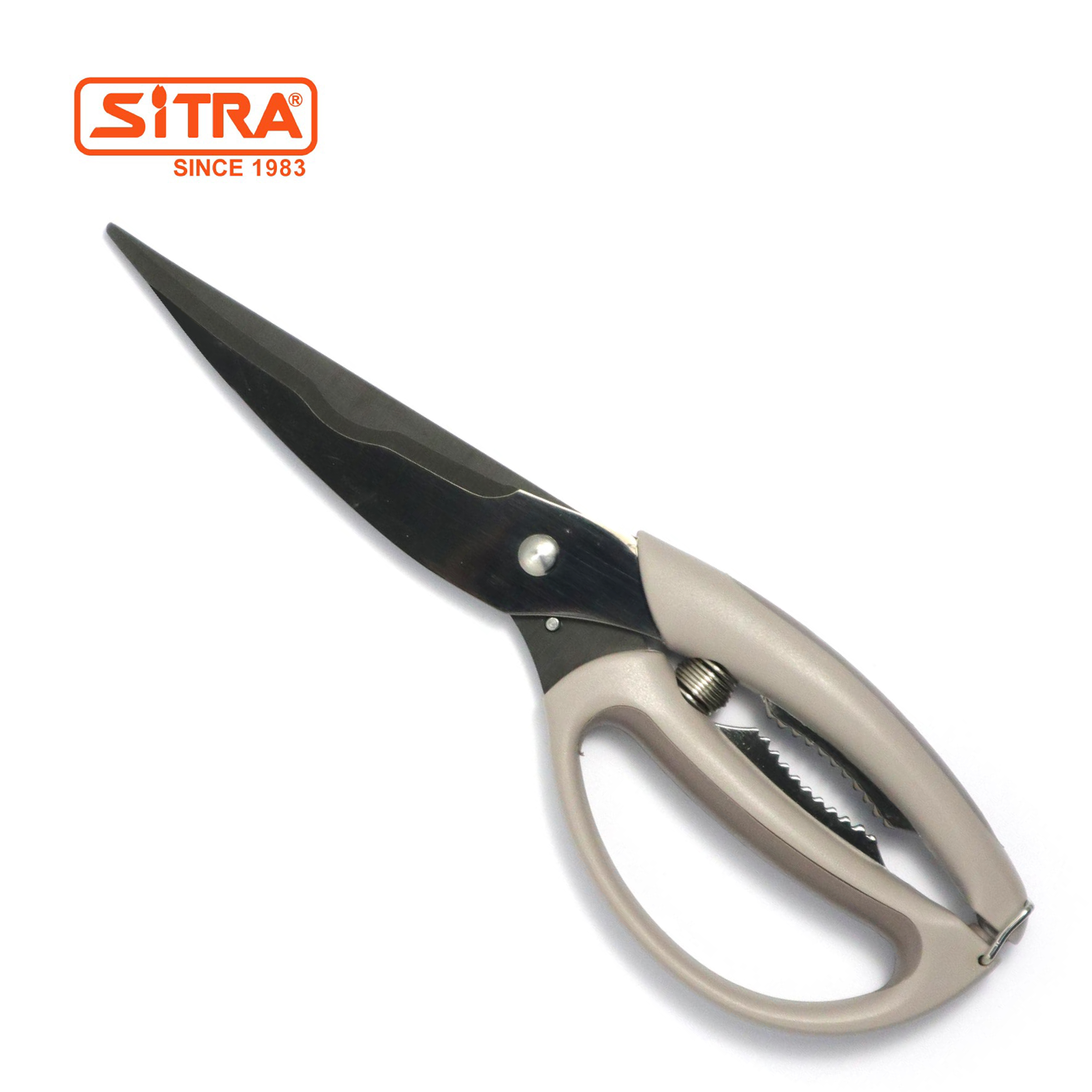 SITRA - 不銹鋼＋黑鈦金屬加長專用家禽肉剪（雞剪）