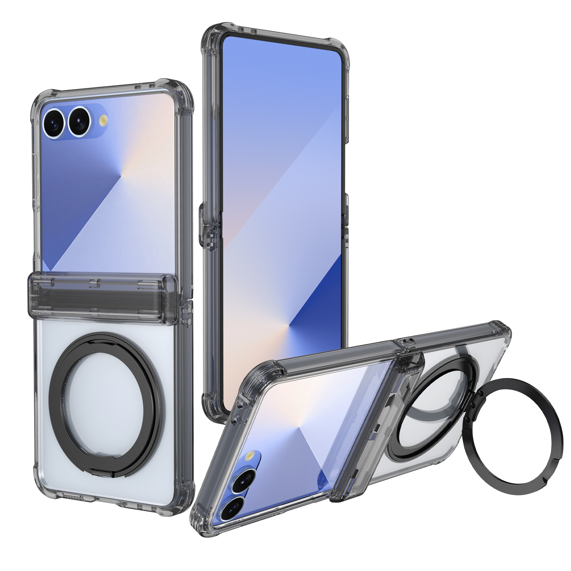 XPRO - Mag Stand Pro - Samsung Z Flip 7 Case 透明磁吸支架特強防撞手機硬殼 FE