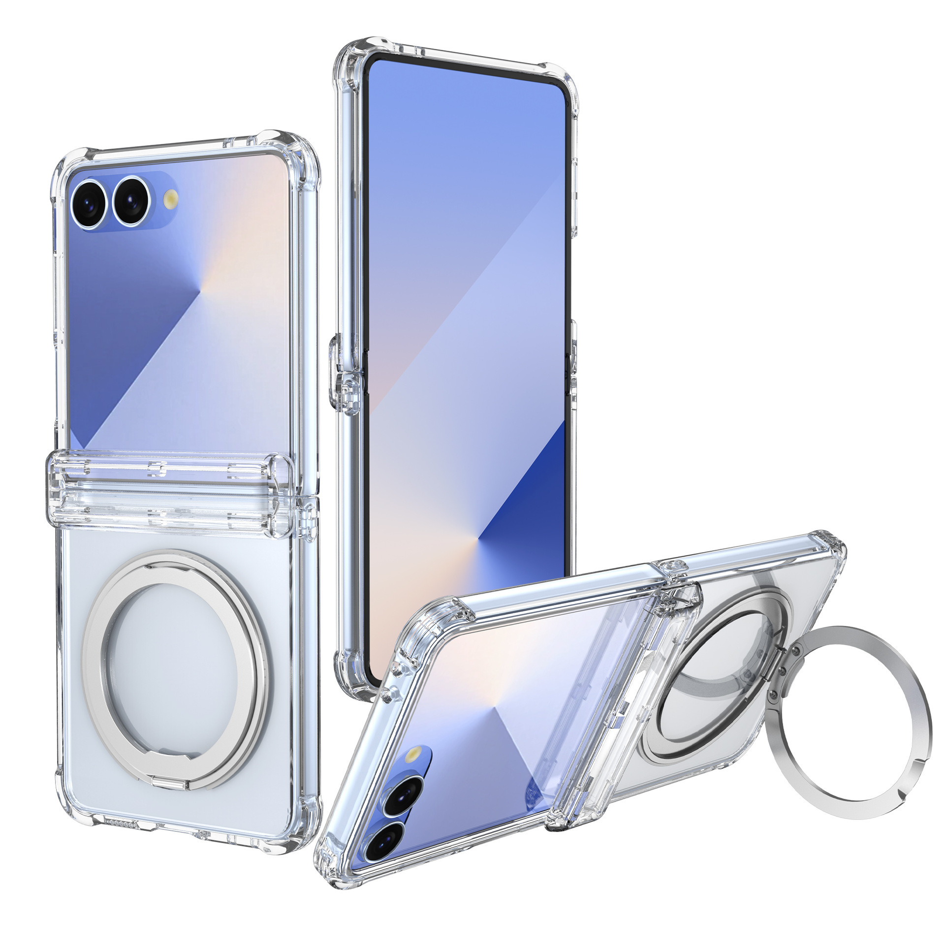 XPRO - Mag Stand Pro - Samsung Z Flip 7 Case 透明磁吸支架特強防撞手機硬殼 FE