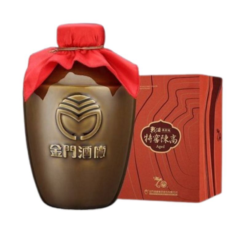金門高粱49.9度 戰酒黑金龍 特窖陳高建廠70週年甕裝紀念酒：王者之甕