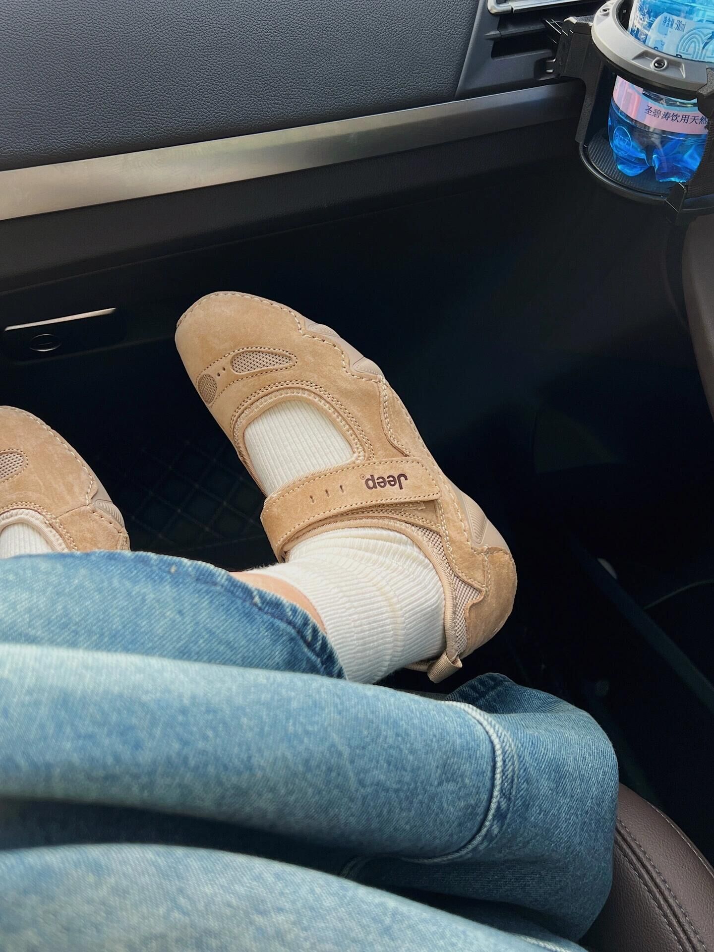 JEEP MARY JANE 瑪莉珍芭雷舞鞋 戶外鞋 包頭涼鞋 瑪莉珍鞋 薄底鞋 咖啡色 沙色 機能 女款/預購