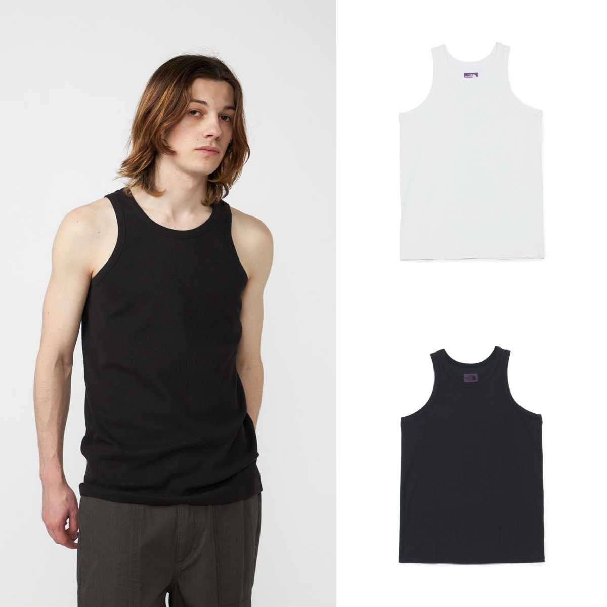 預購┃日本 TNF 紫標 Pack Field Tank 2P 羅紋 機能背心組 兩入