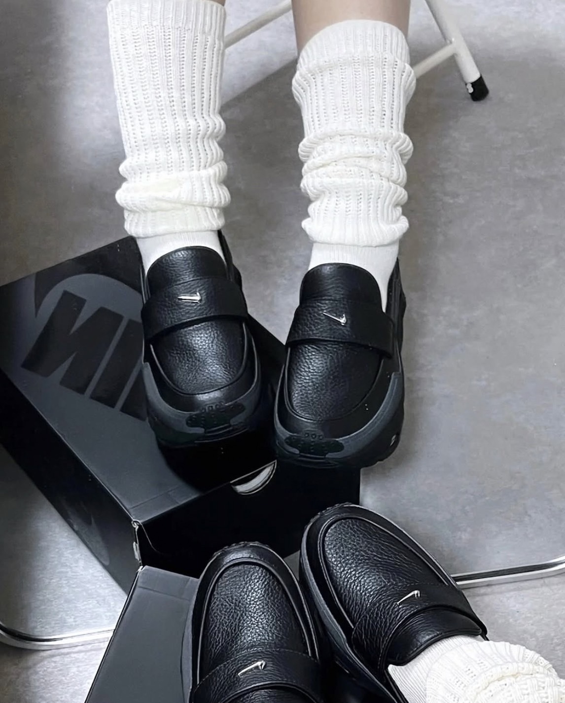 Nike x SWDC Air Max Phenomena 聯名款 女款 樂福鞋 黑銀 反光 金屬小勾 HJ4400-002