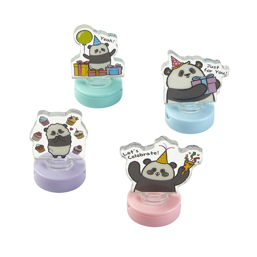 Panda Friends Party Collection - Ying Le & Babies Stamp (Set of 4)