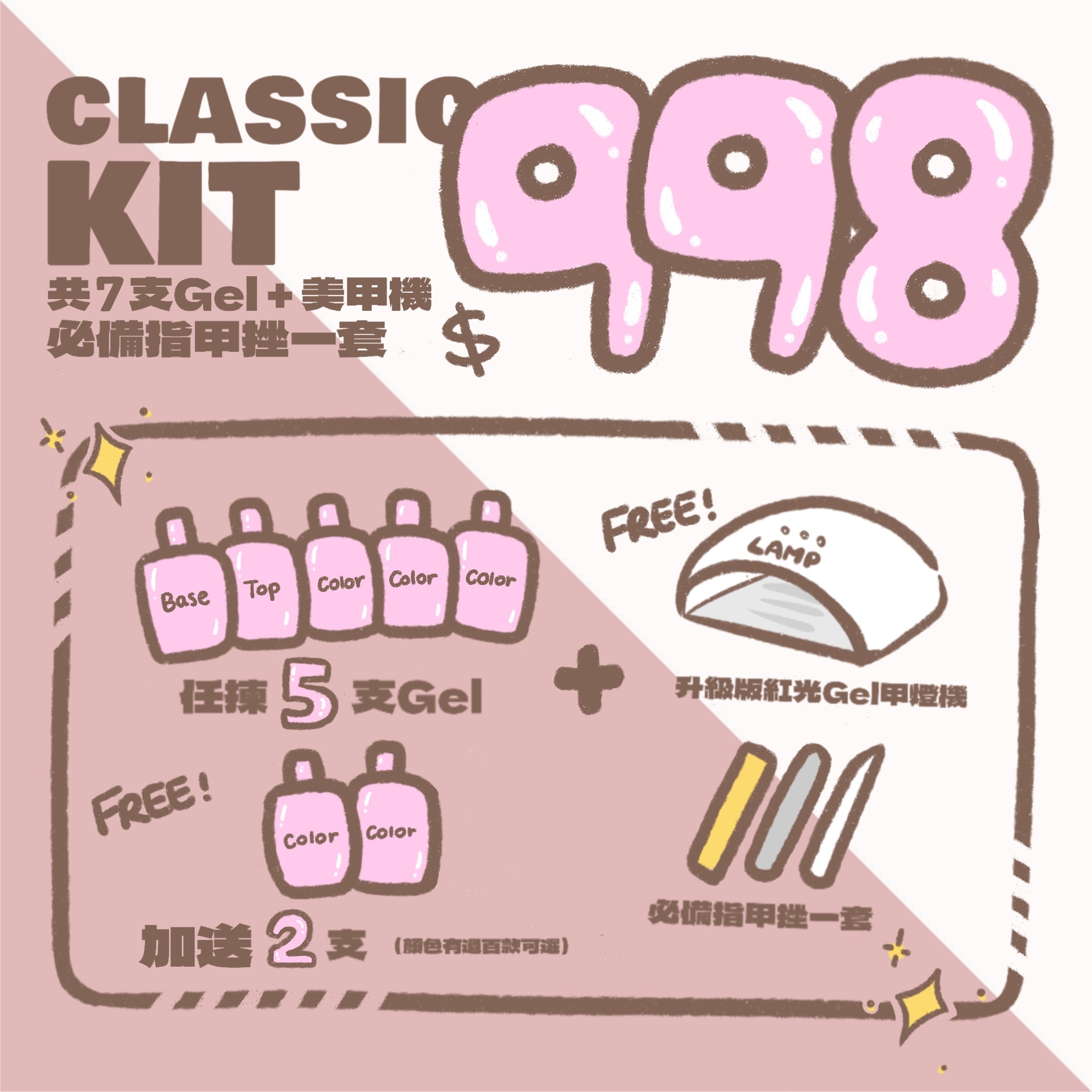 銷量NO.1 GEL甲連燈機套裝