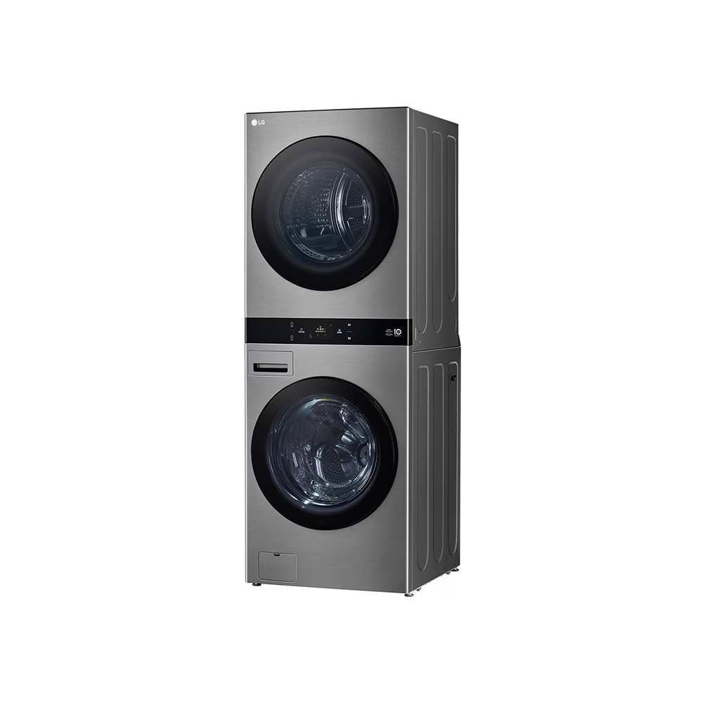LG | 洗22公斤+乾20公斤 WashTower™ AI 智控洗乾衣機第二代｜熱泵除濕｜星辰銀 WD-S2220VM