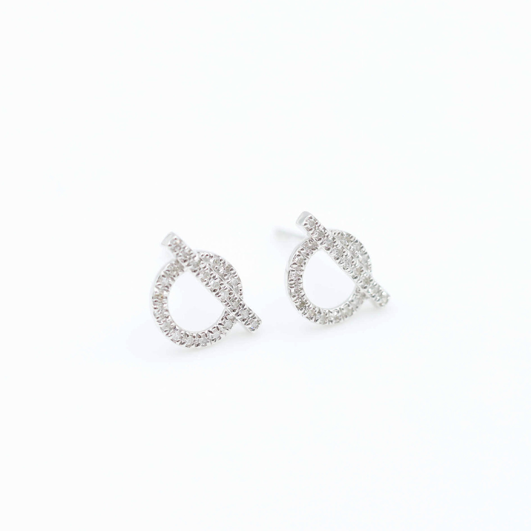 造型鑽石耳環0.24ct/18k