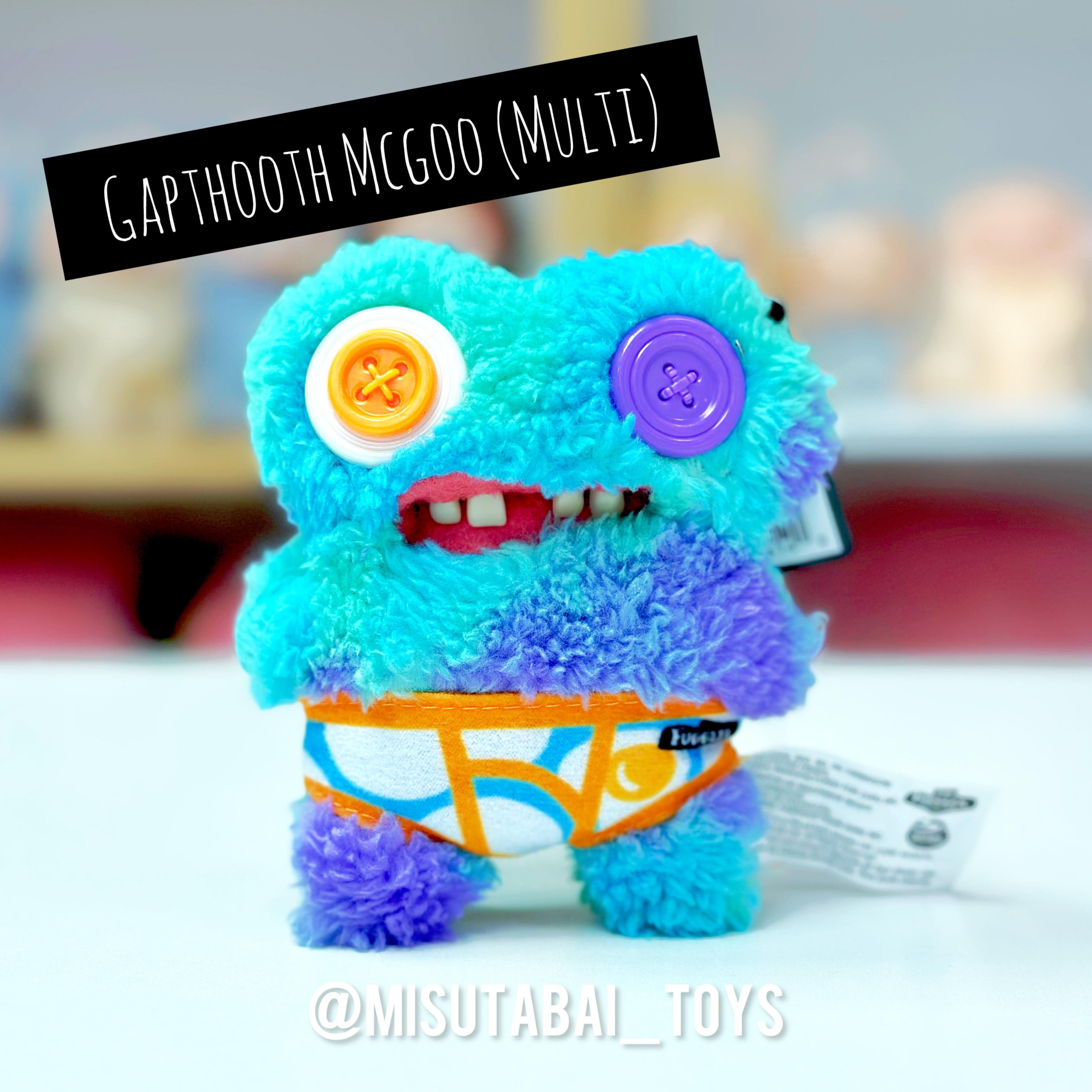 FG74140  FUGGLER KEY RINGS S4- GAPTOOTH MCGOO (MULTI)