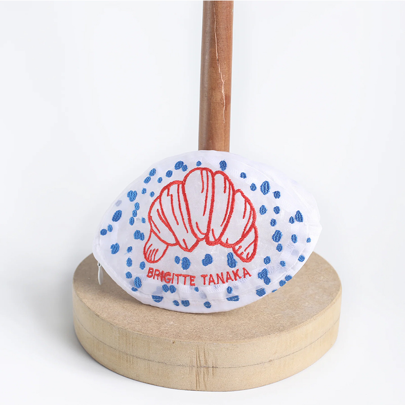 Brigitte Tanaka 巴黎意象-可頌烏干紗收納袋