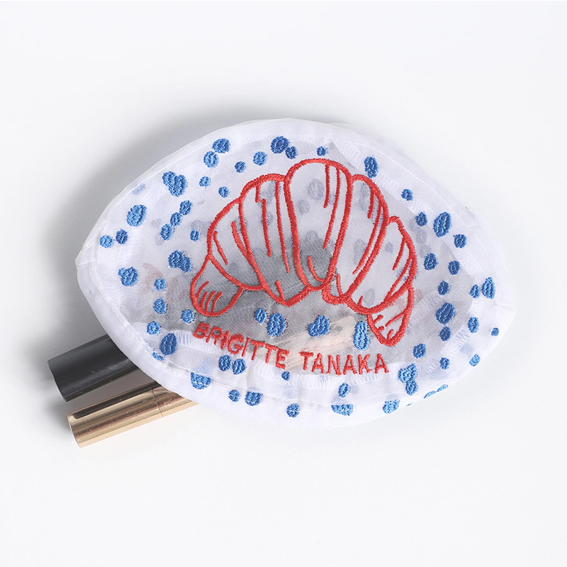 Brigitte Tanaka 巴黎意象-可頌烏干紗收納袋