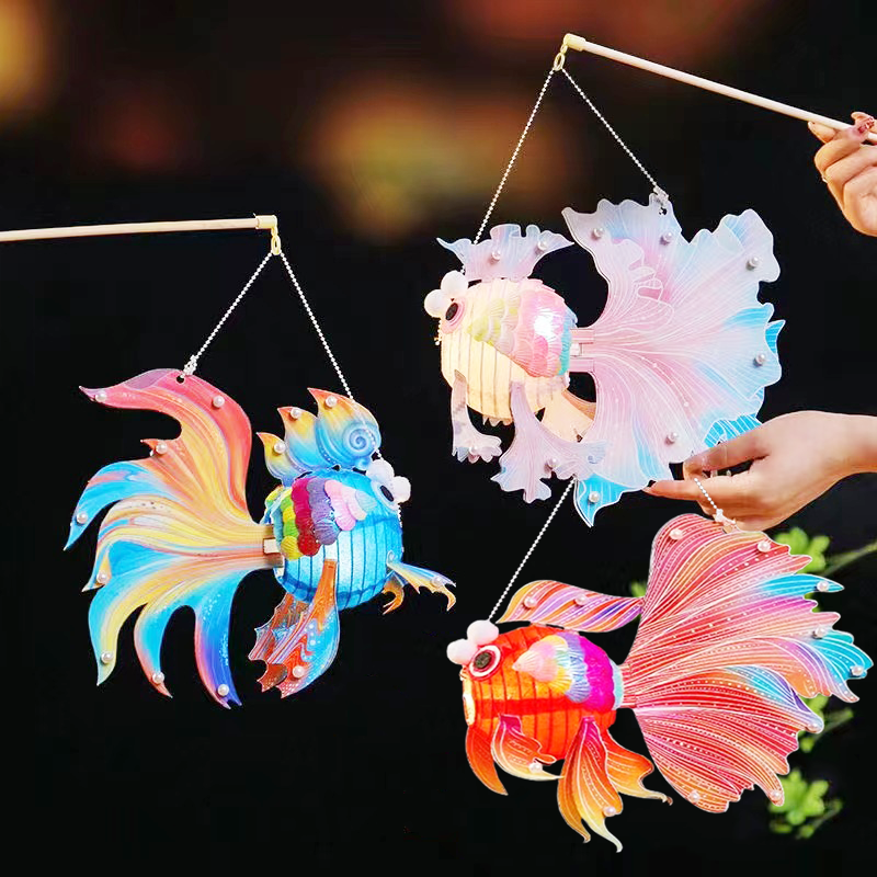 中秋節DIY好運錦鯉魚燈籠材料包 MD3571