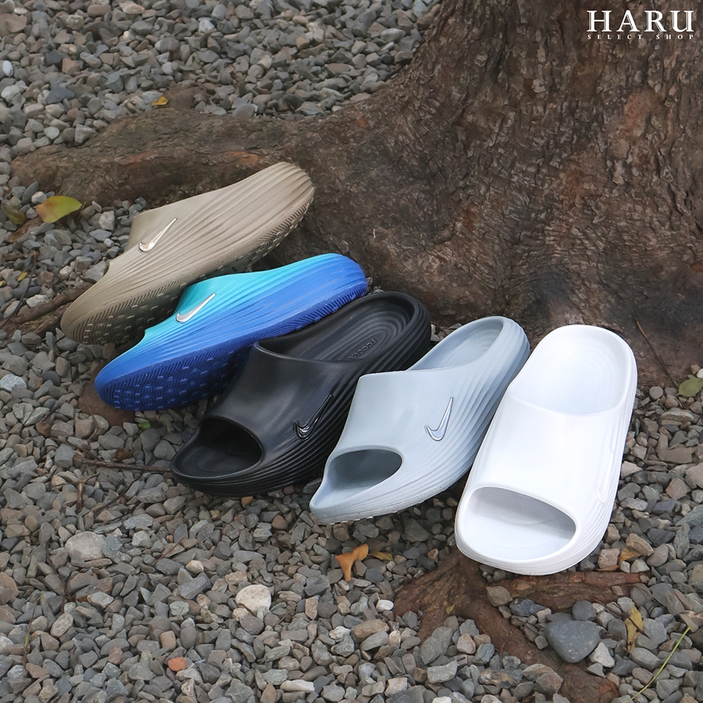 NIKE ReactX  Rejuven8 Slide Summit 黑色 白色 卡其棕 水泥灰 漸層湖水藍綠 螢光綠 一字拖 Q彈 高回彈 拖鞋 HV4479-100-001-002-200-300-700