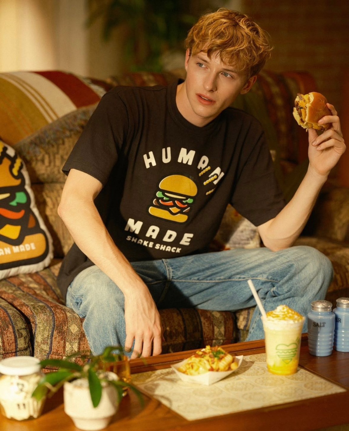 「全數完售」HUMAN MADE  x SHAKE SHACK T-SHIRT 聯名 漢堡短袖