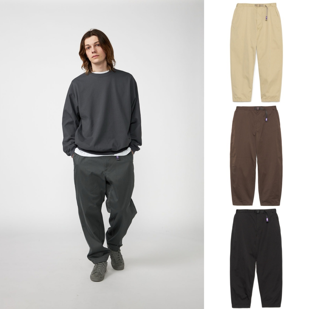預購┃日本 TNF 紫標 Chino Wide Tapered Field Pants 寬鬆 長褲 錐形褲