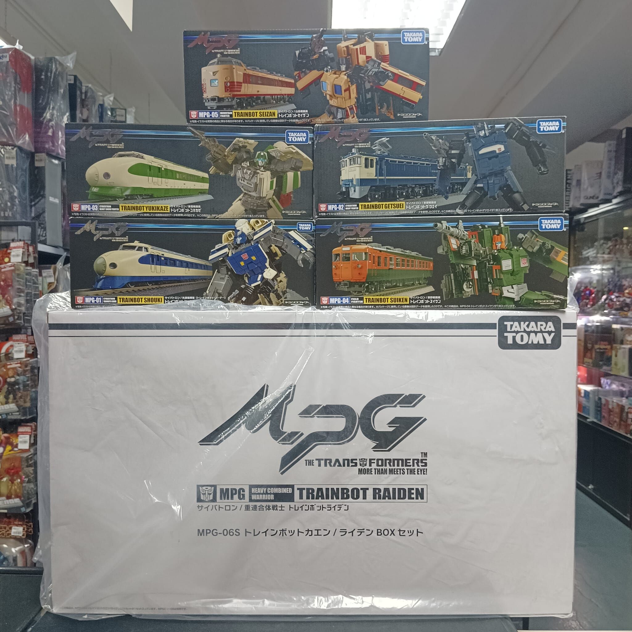 寄賣-Takara Tomy Transformer 變形金剛MPG雷電 1套6款 MPG01, MPG02, MPG03, MPG04, MPG05, MPG06S