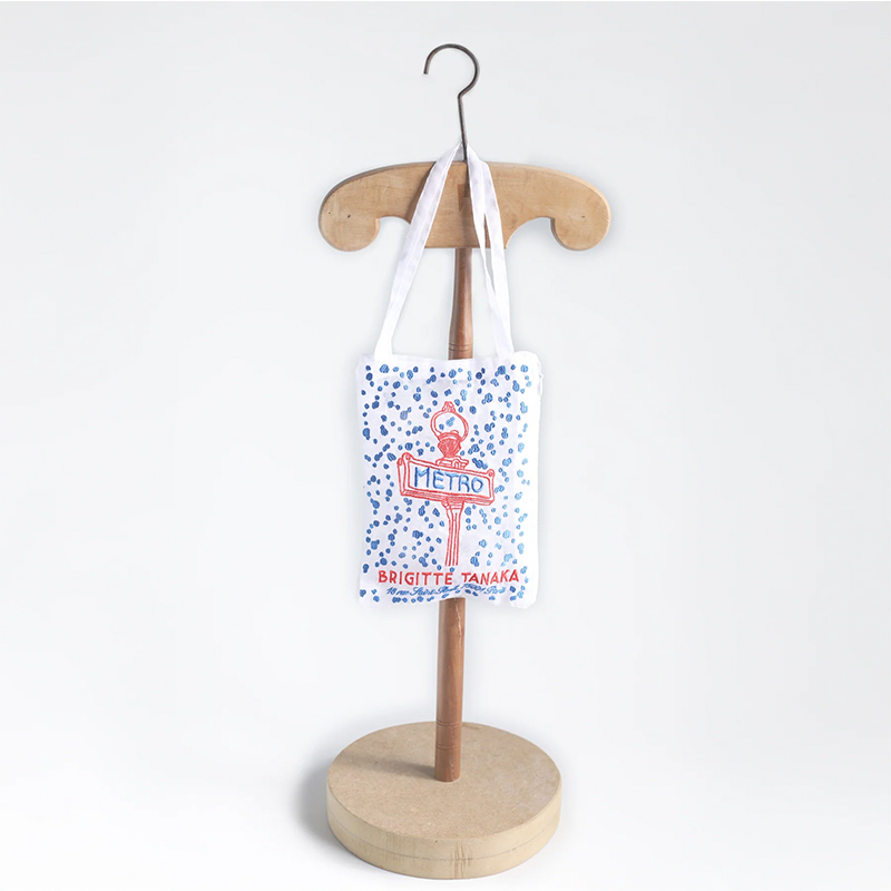 Brigitte Tanaka 巴黎意象-地鐵烏干紗提袋