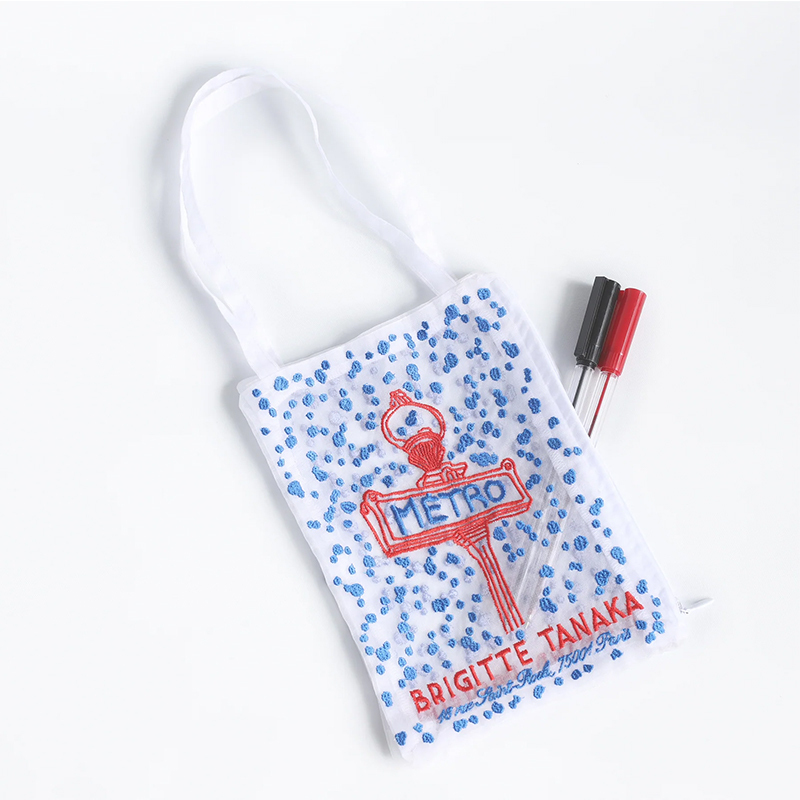 Brigitte Tanaka 巴黎意象-地鐵烏干紗提袋