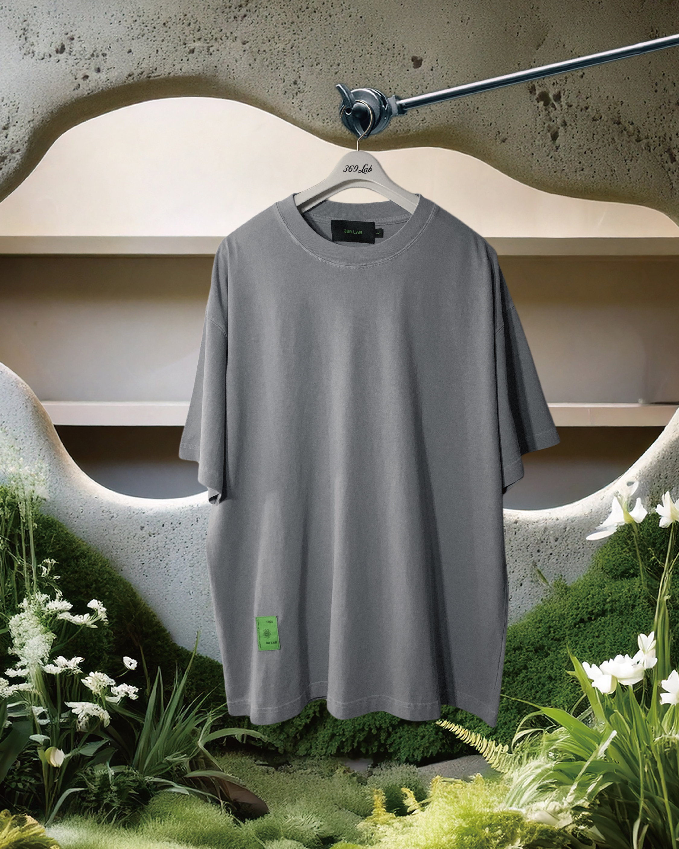 369Lab Vintage Washed Tee - Grey