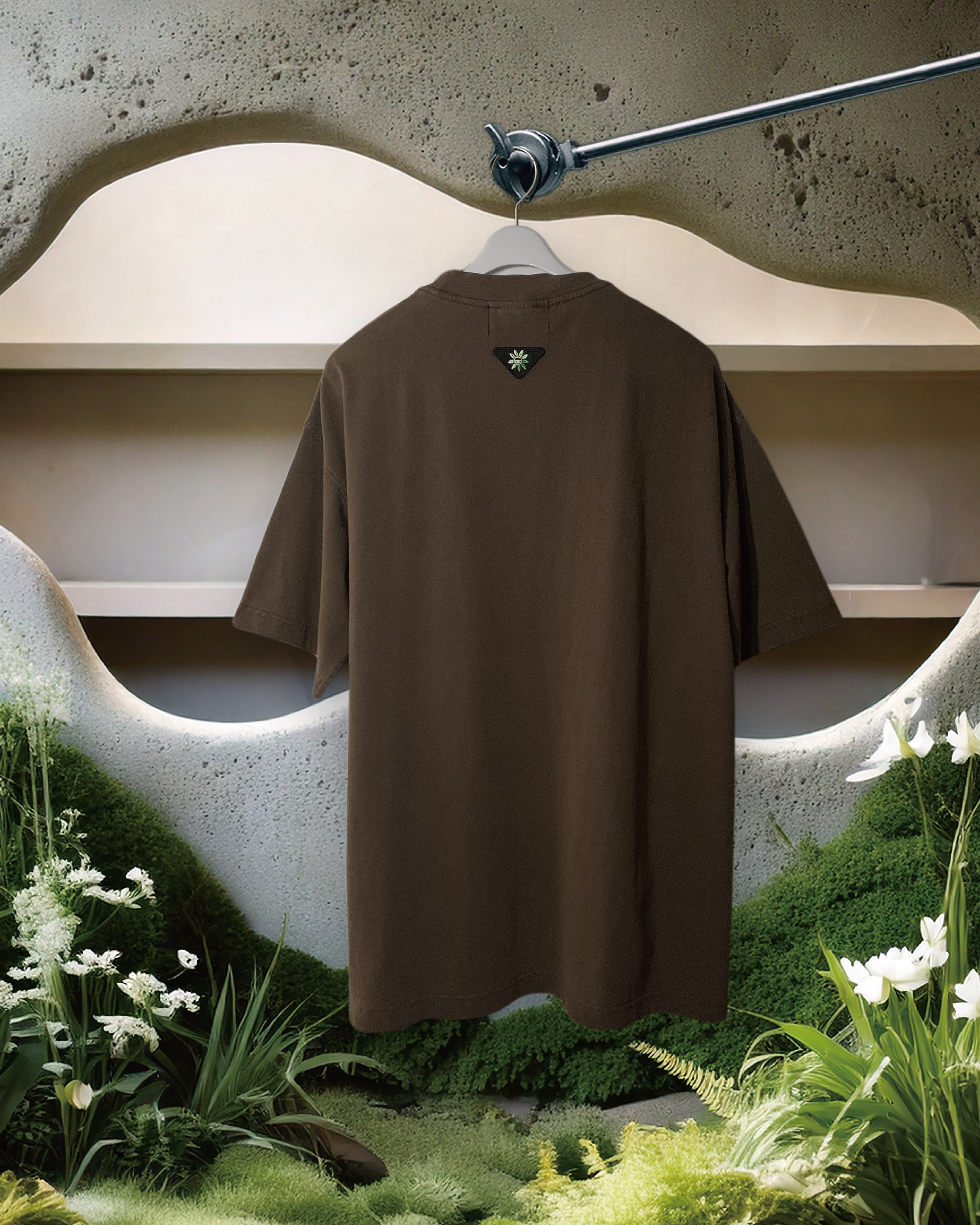 369Lab Vintage Washed Tee - Brown