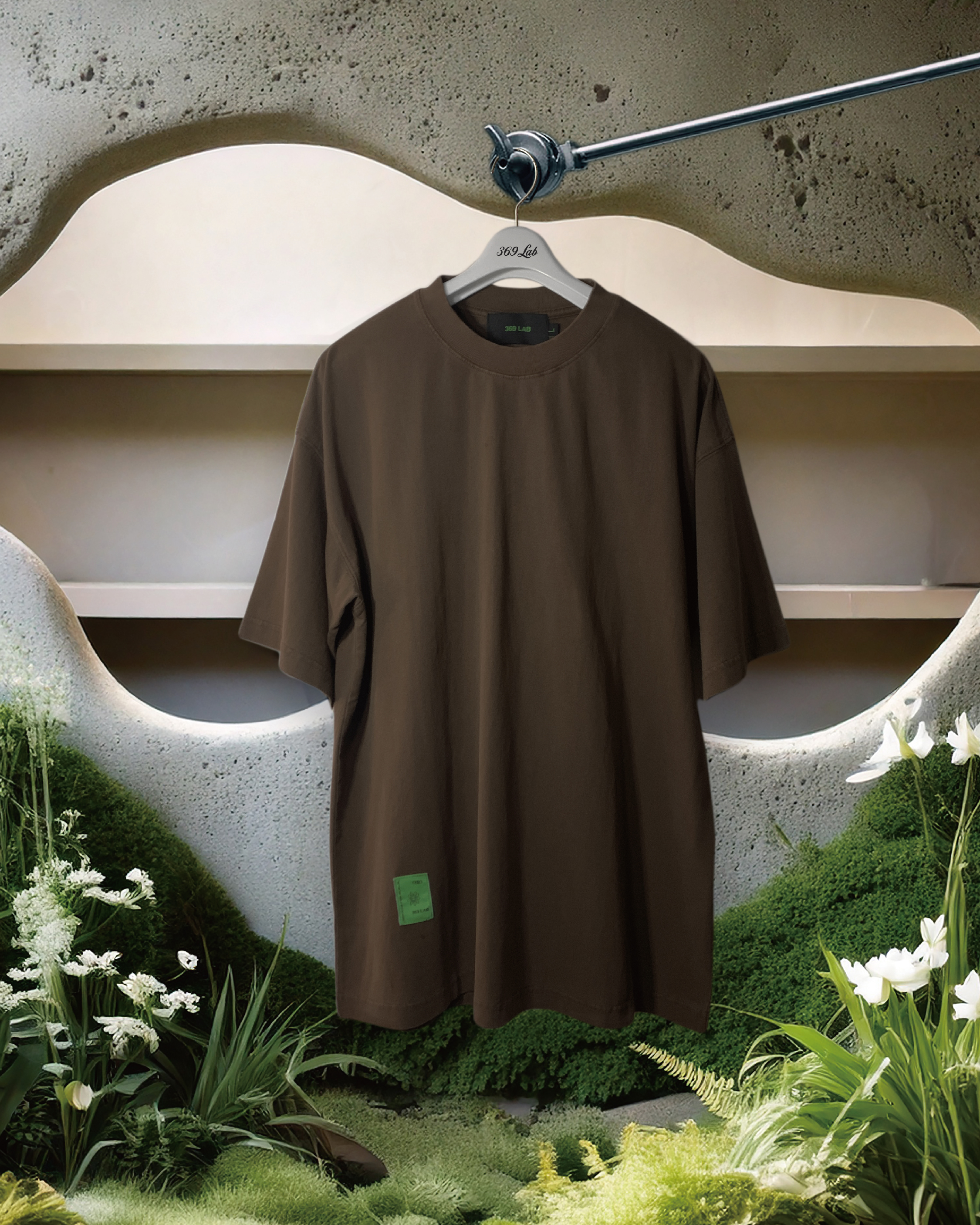 369Lab Vintage Washed Tee - Brown