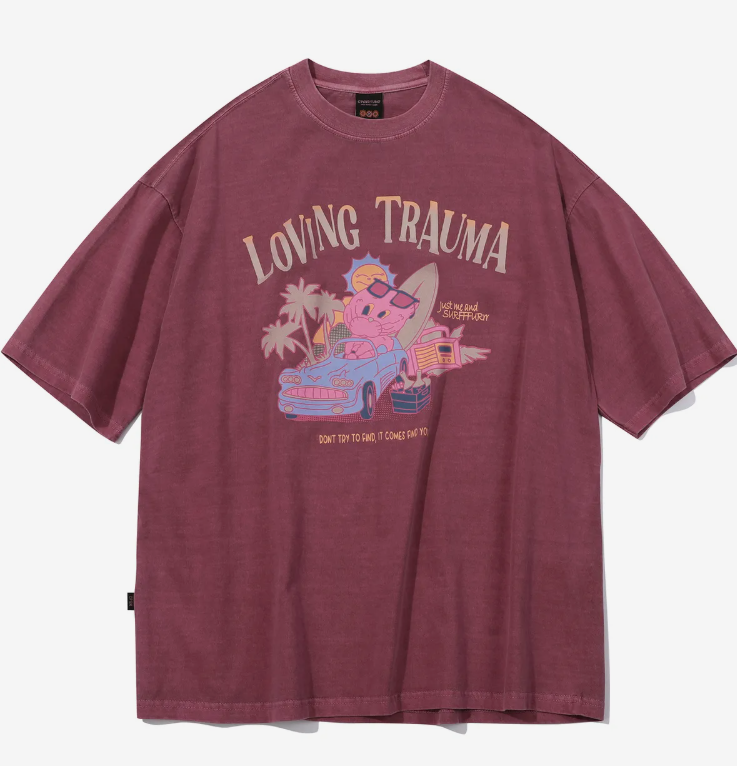 CPGN STUDIO / DRIVE CAT pigment short T-shirt / dusty pink /   JUL25