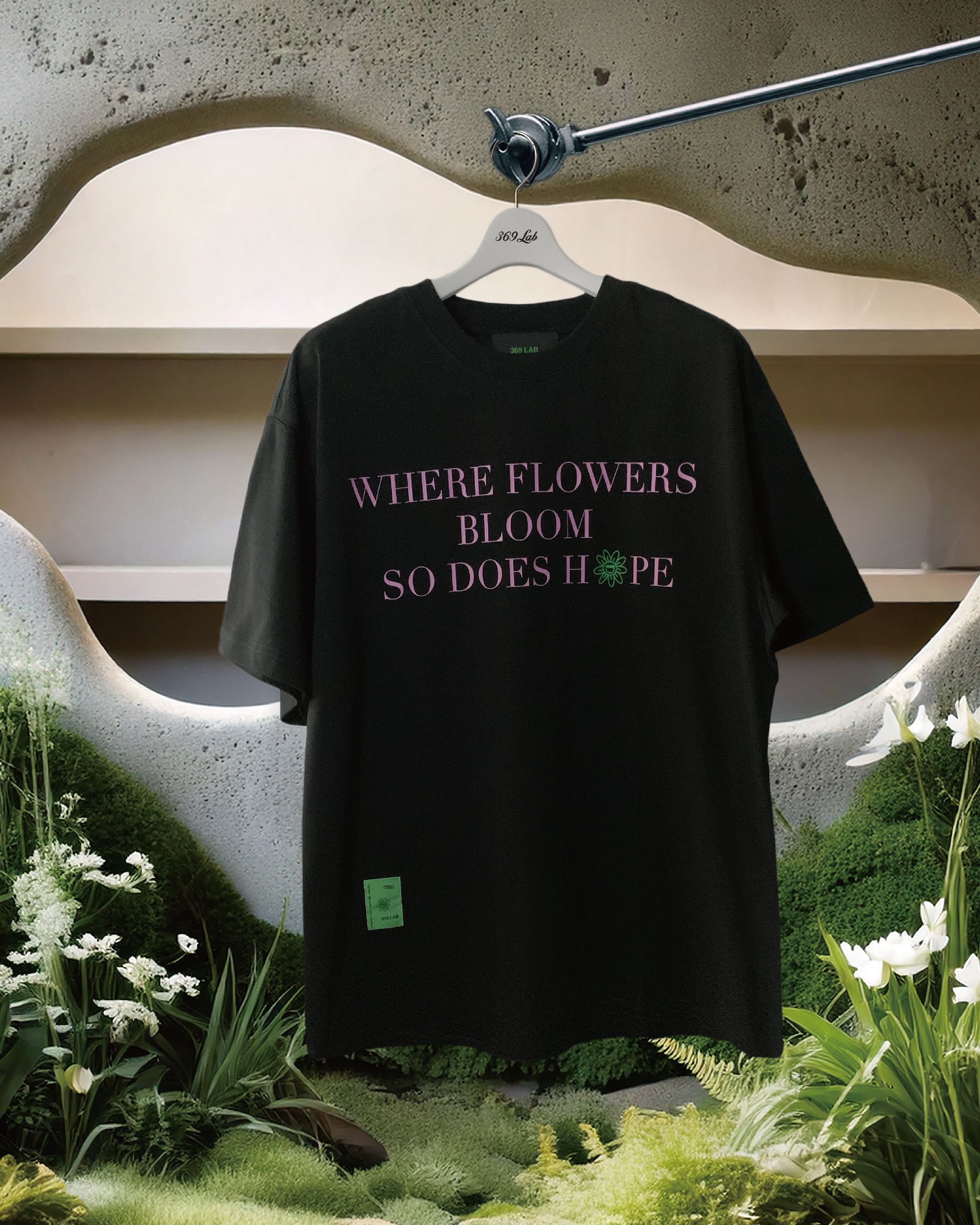 369Lab  Hope Quote Tee - Black