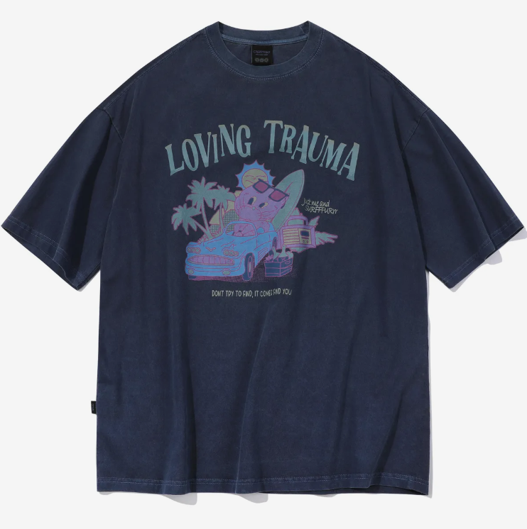 CPGN STUDIO / DRIVE CAT pigment short T-shirt / dark blue /   JUL25