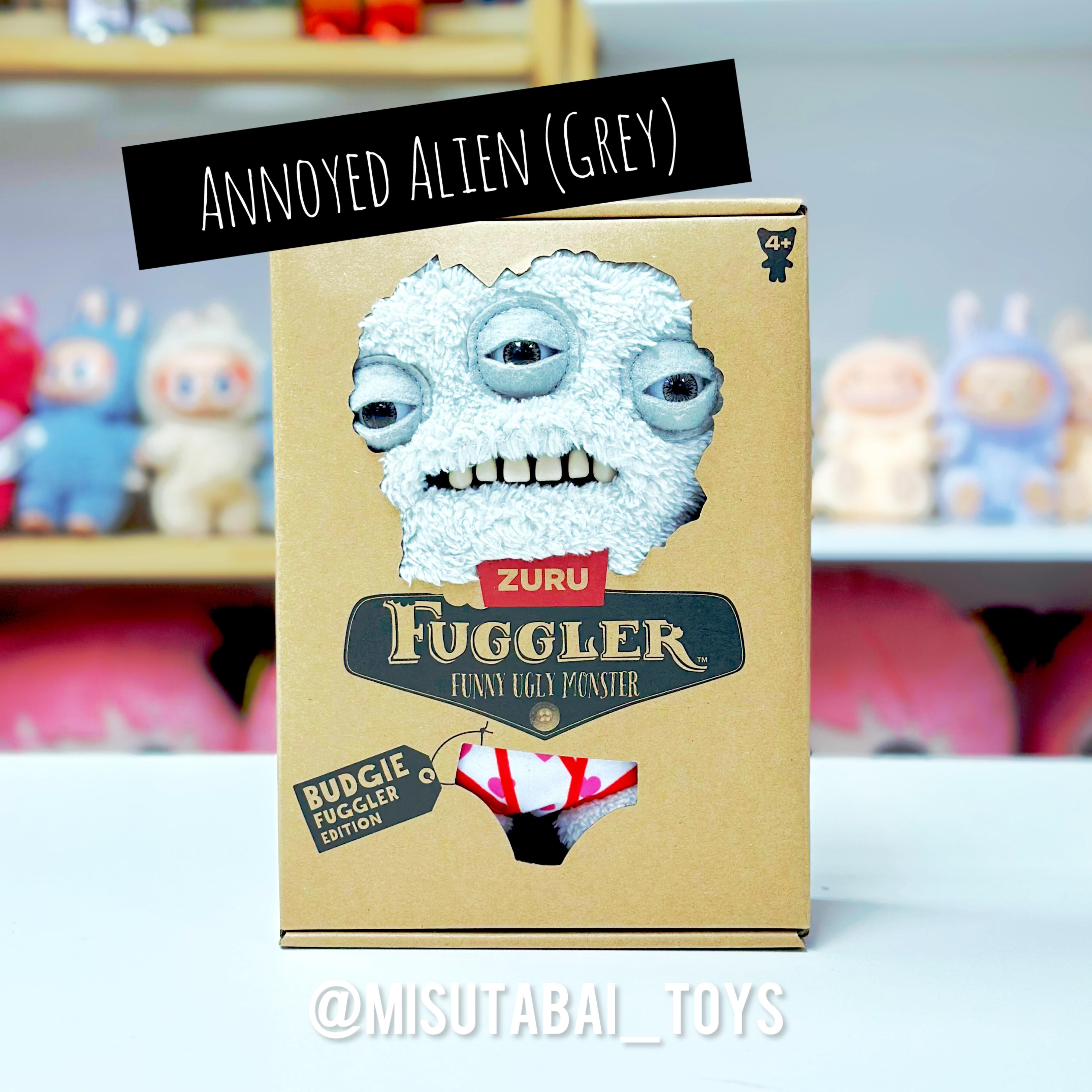 FG76205  FUGGLER BUDGIE- ANNOYED ALIEN (GREY)