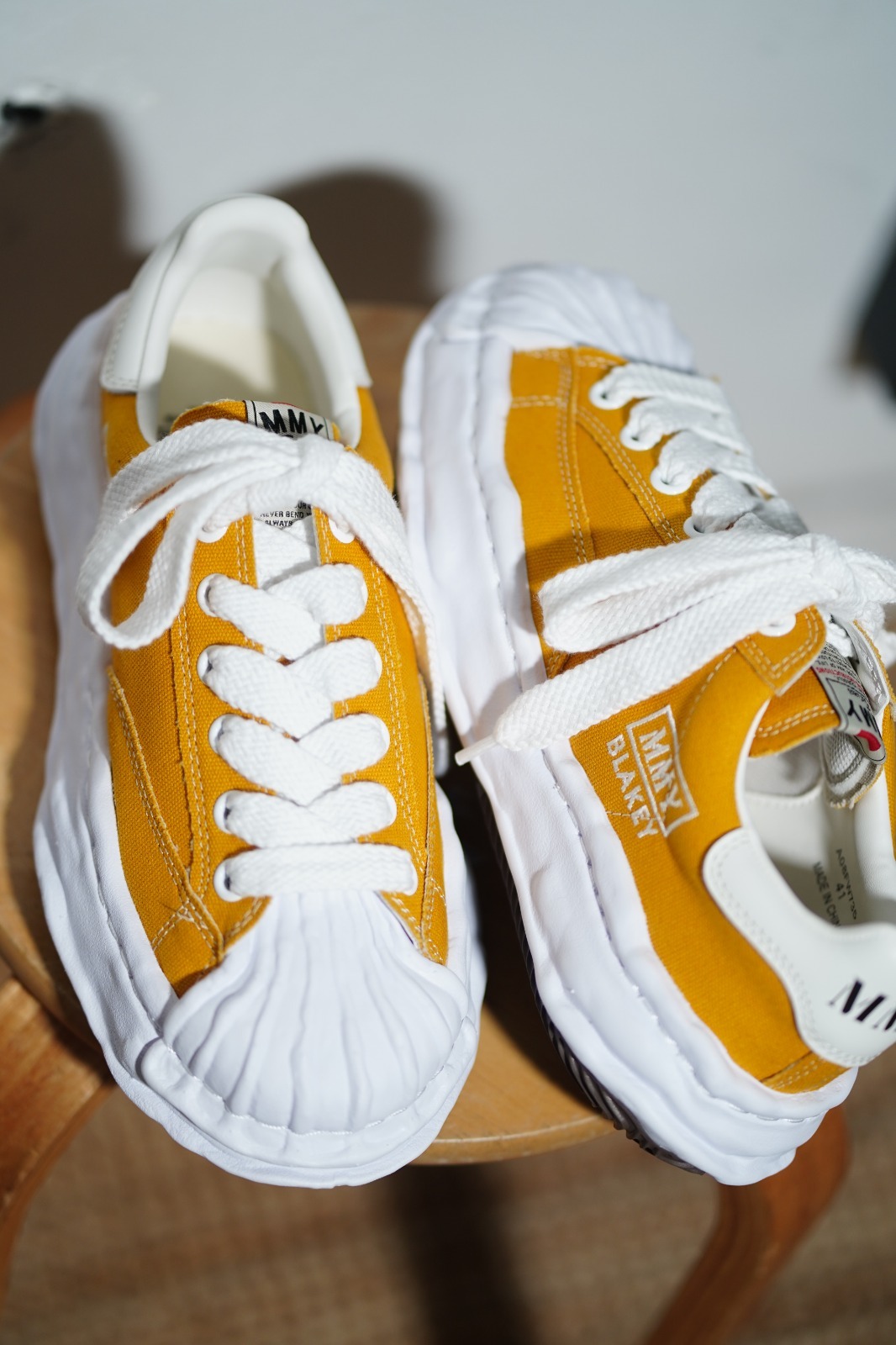 現貨| Mihara Yasuhiro BLAKEY OG Sole Canvas Low Yellow A08FW735