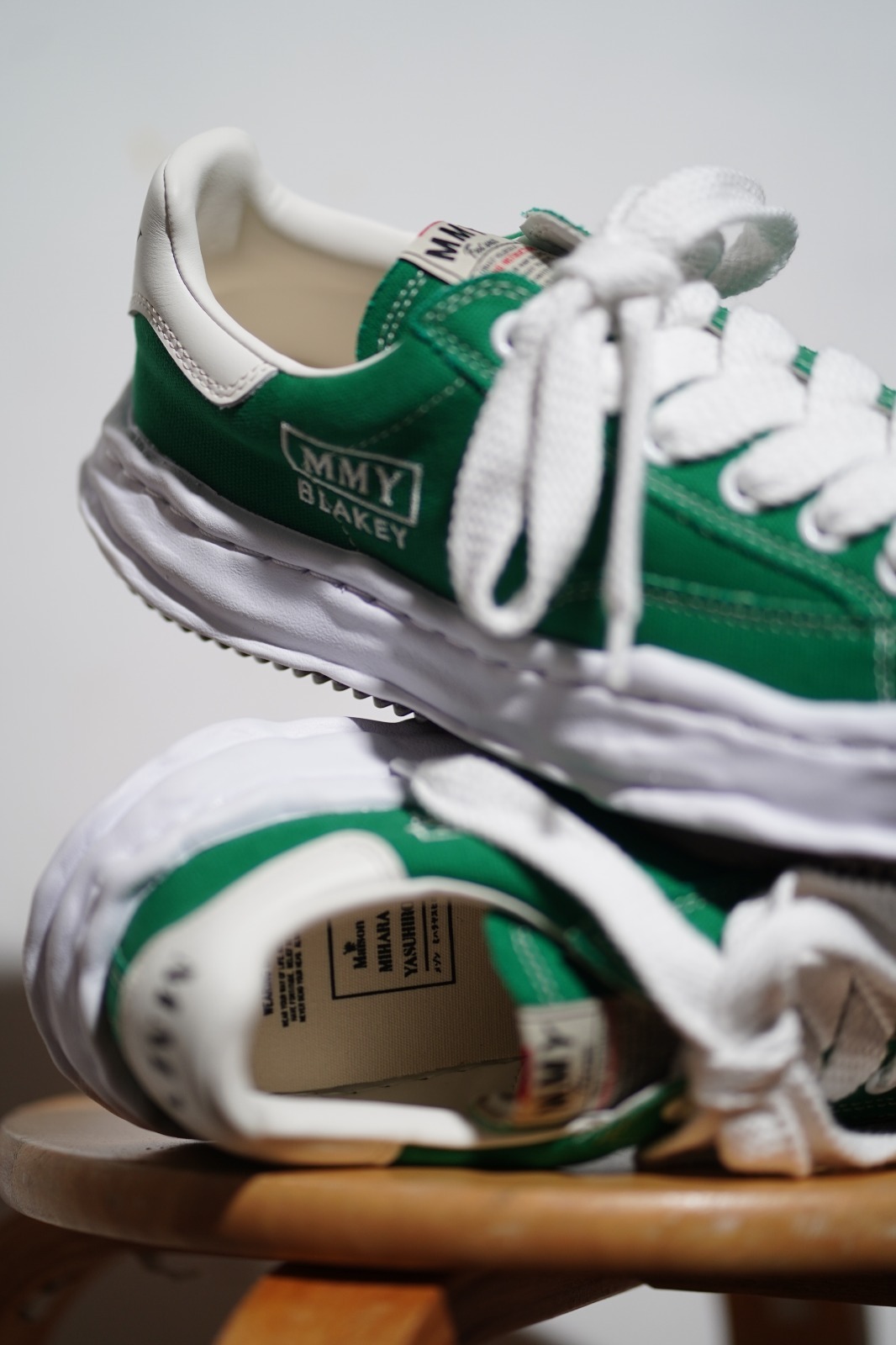 現貨| Mihara Yasuhiro BLAKEY OG Sole Canvas Low CL GREEN A08FW735